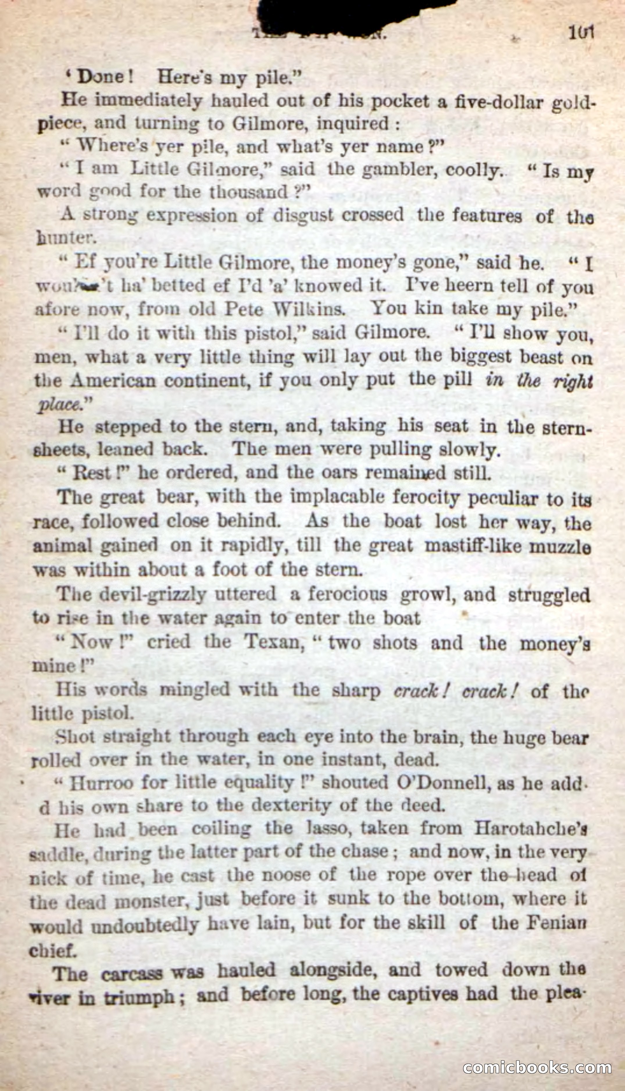 Beadle's Dime Novels: The Grizzly-Hunters — page 97 of 100