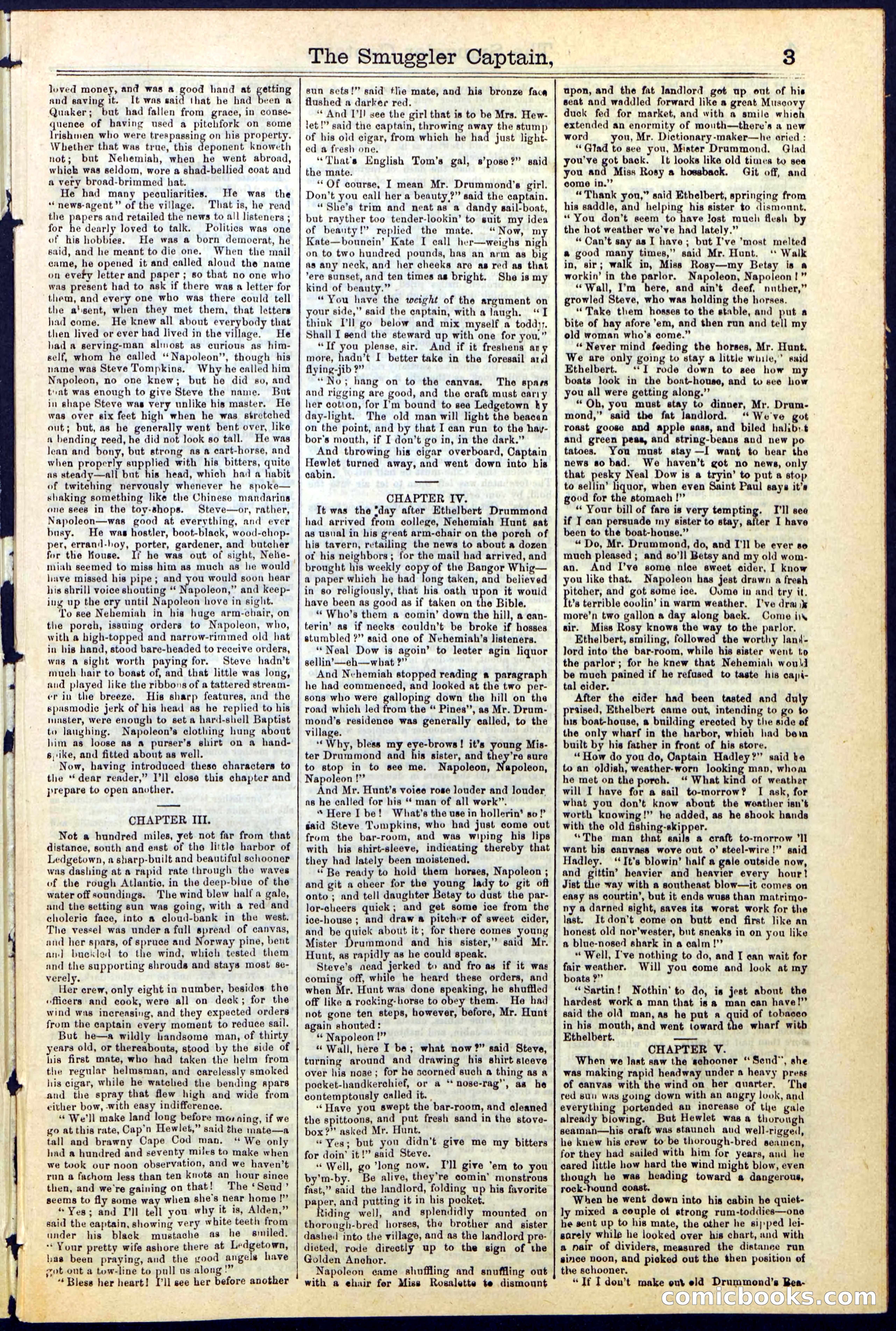 Beadle's Dime Library No. 111 — page 3 of 32