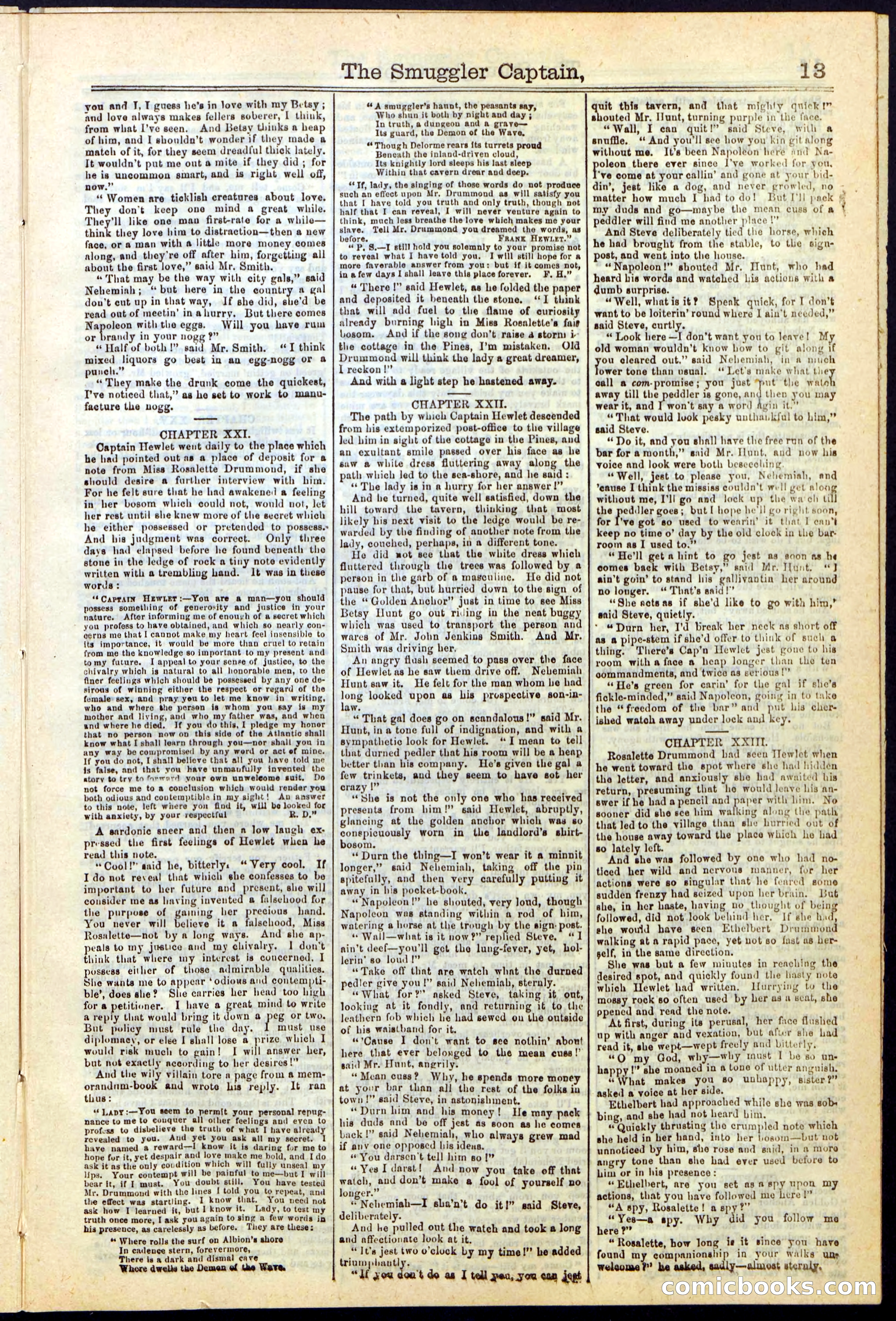 Beadle's Dime Library No. 111 — page 13 of 32