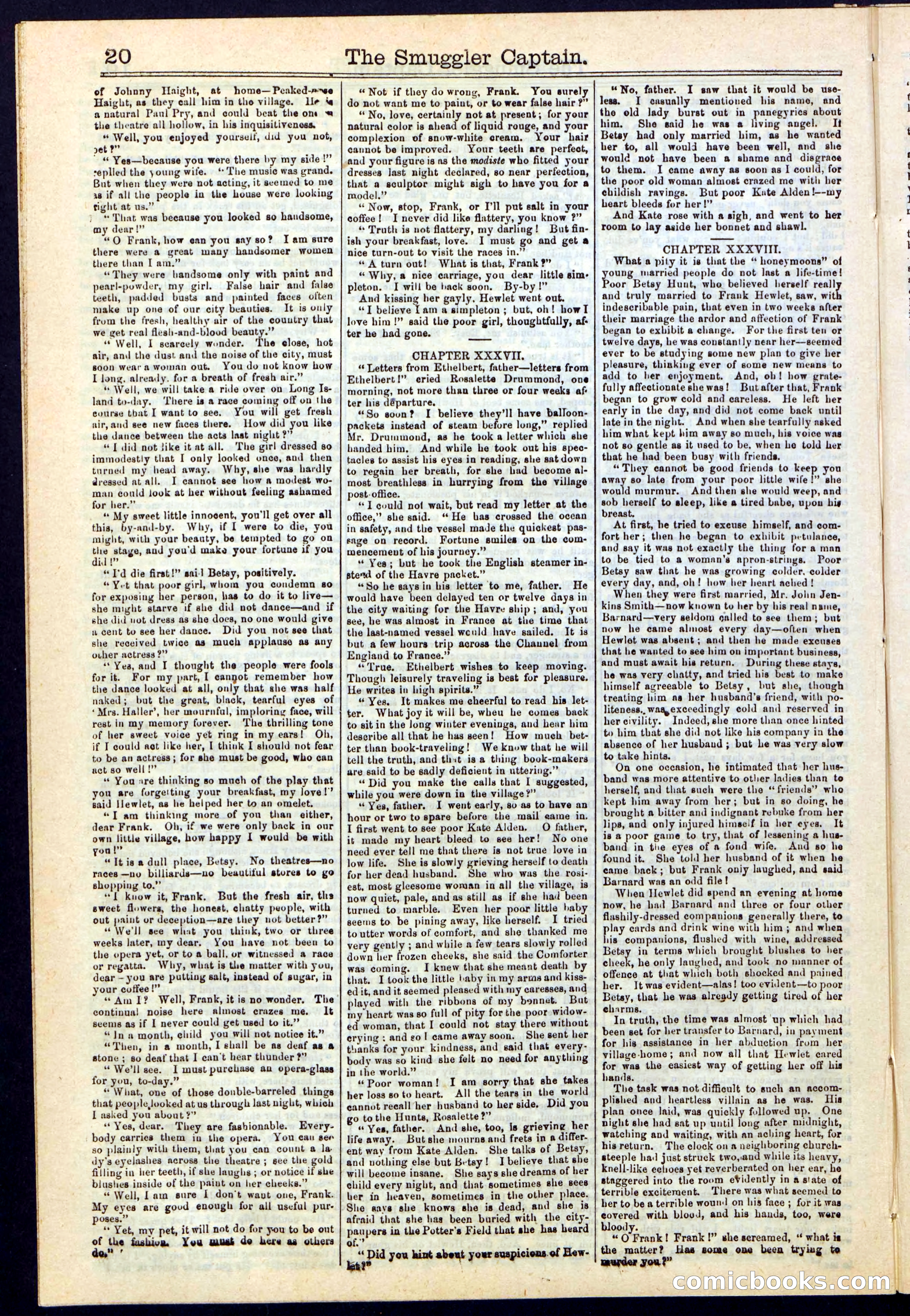 Beadle's Dime Library No. 111 — page 20 of 32
