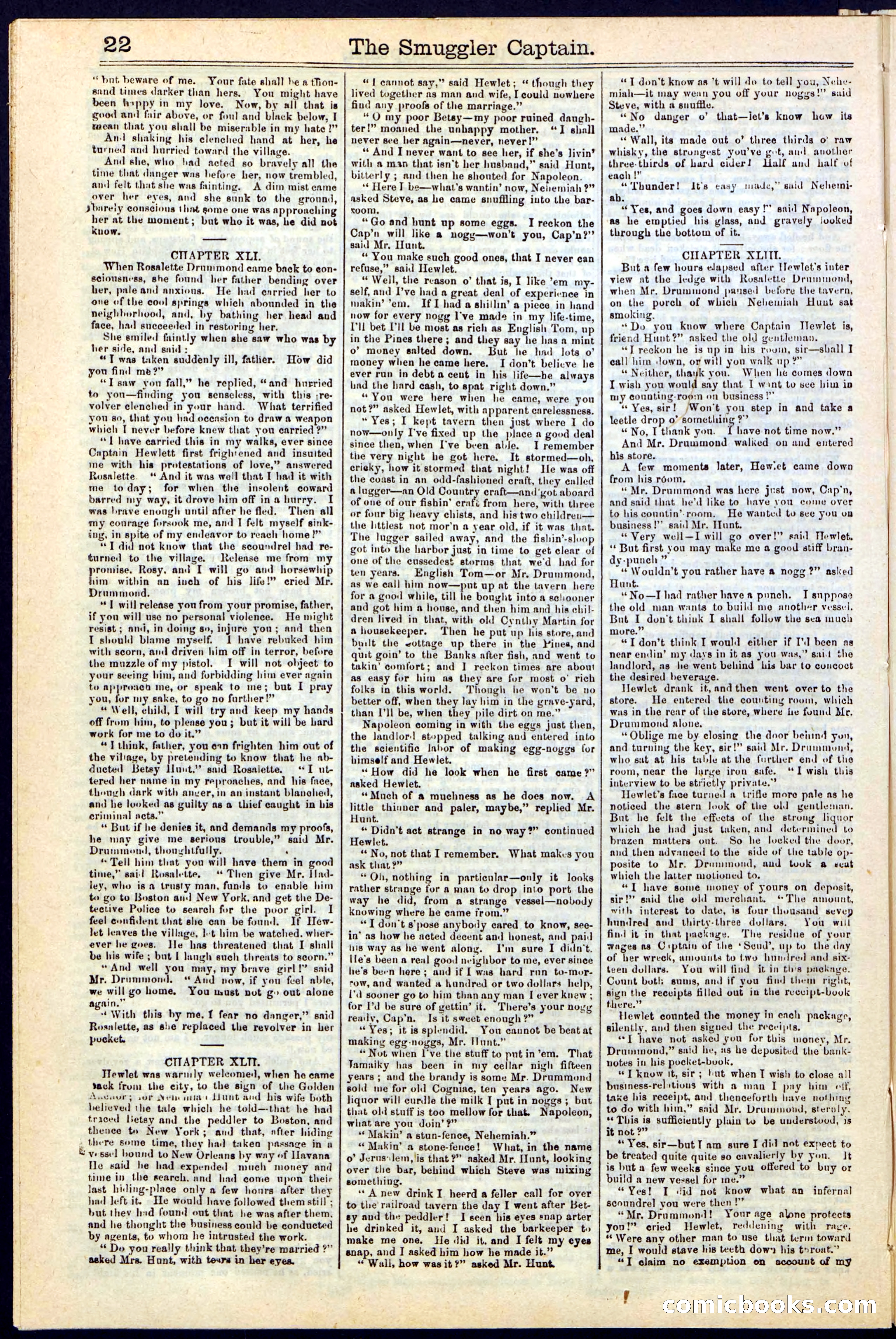 Beadle's Dime Library No. 111 — page 22 of 32