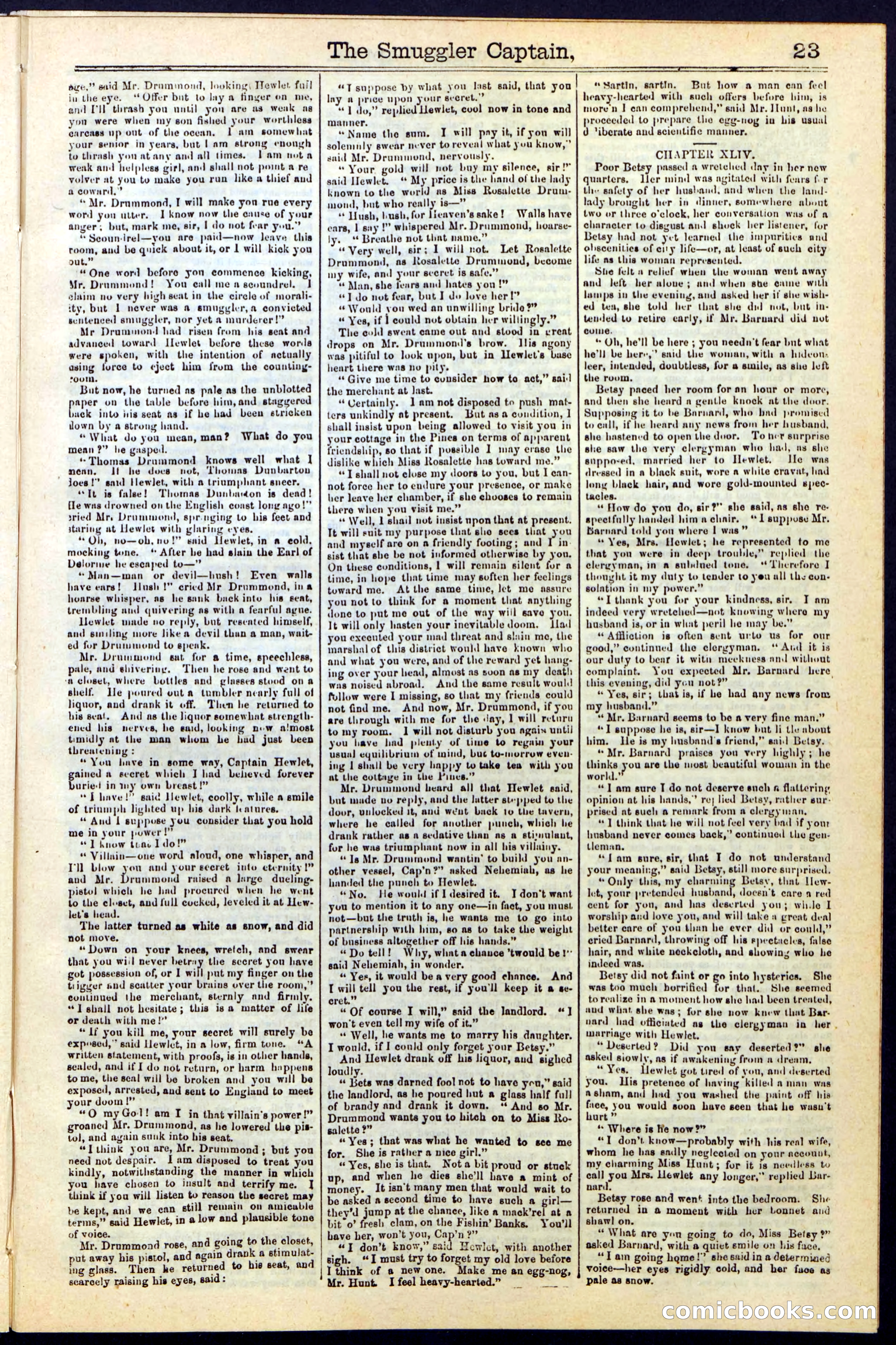 Beadle's Dime Library No. 111 — page 23 of 32