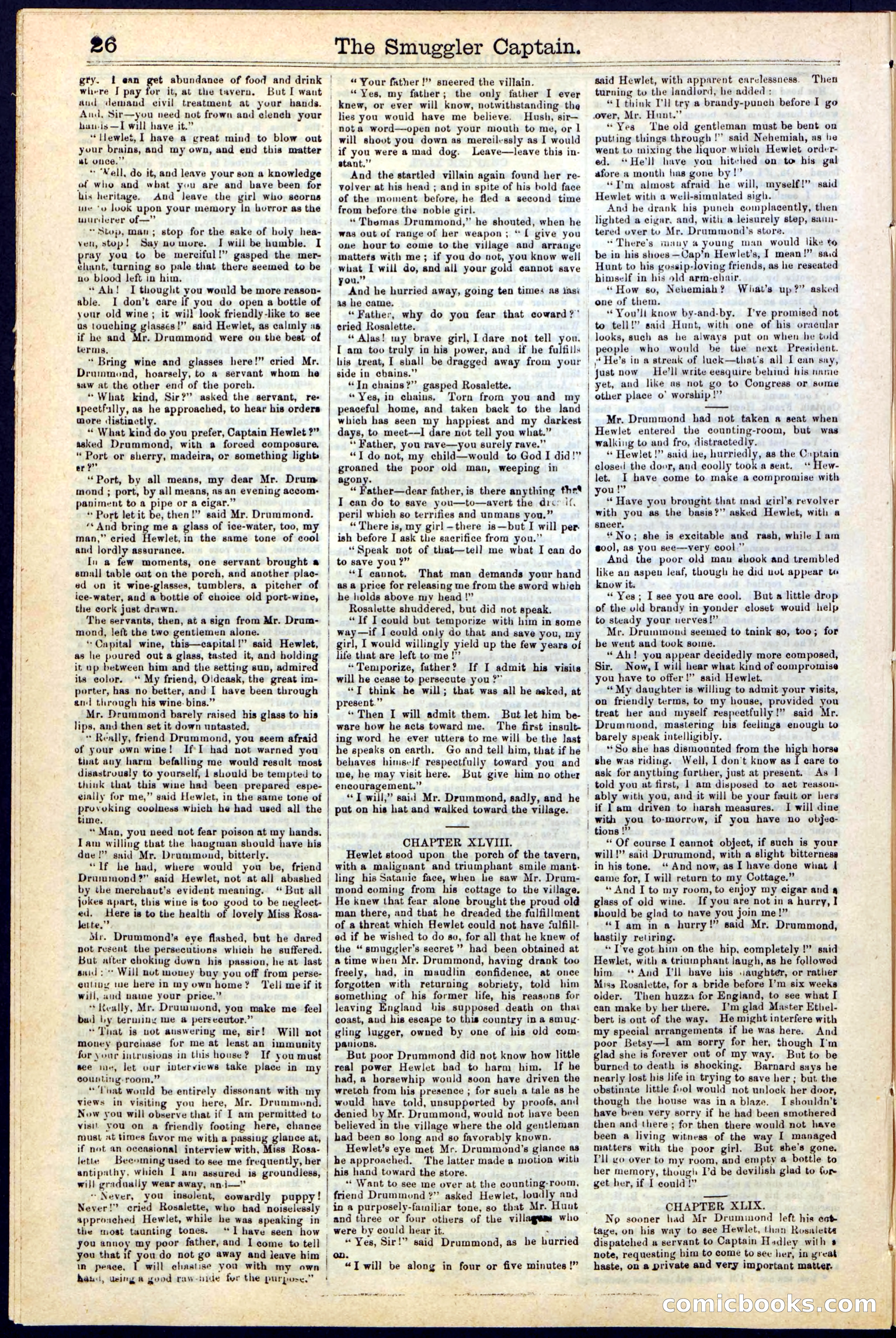 Beadle's Dime Library No. 111 — page 26 of 32