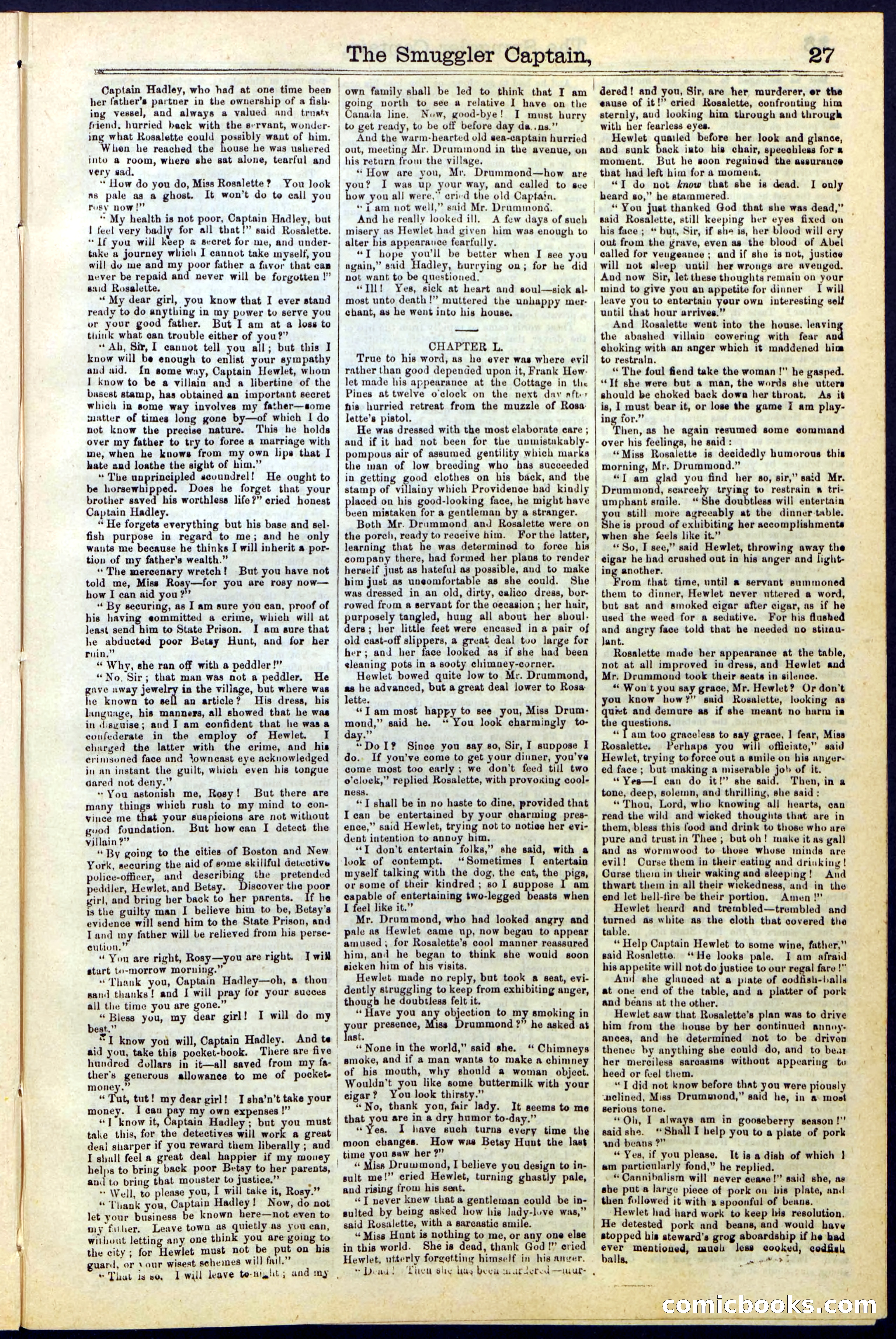 Beadle's Dime Library No. 111 — page 27 of 32
