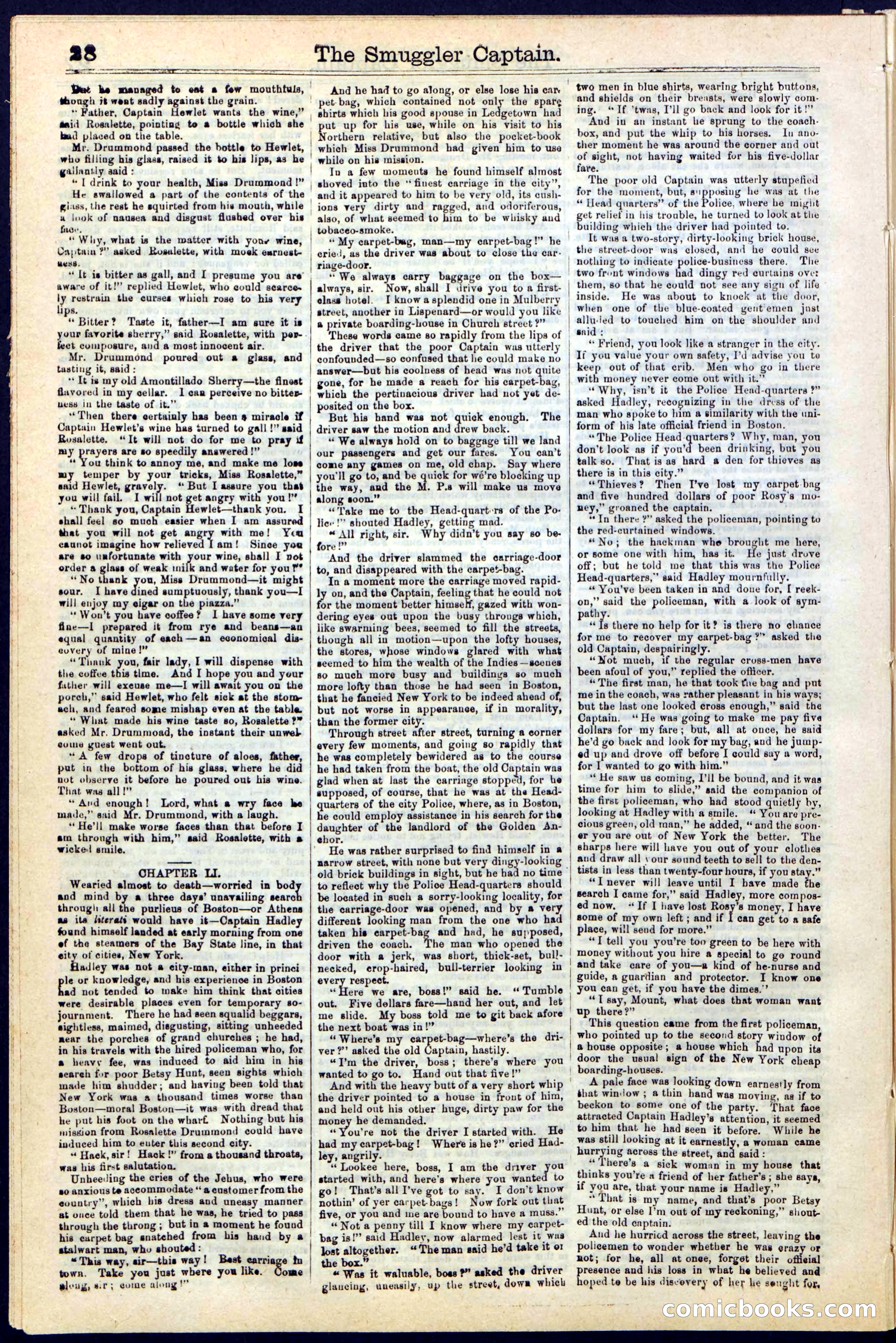 Beadle's Dime Library No. 111 — page 28 of 32