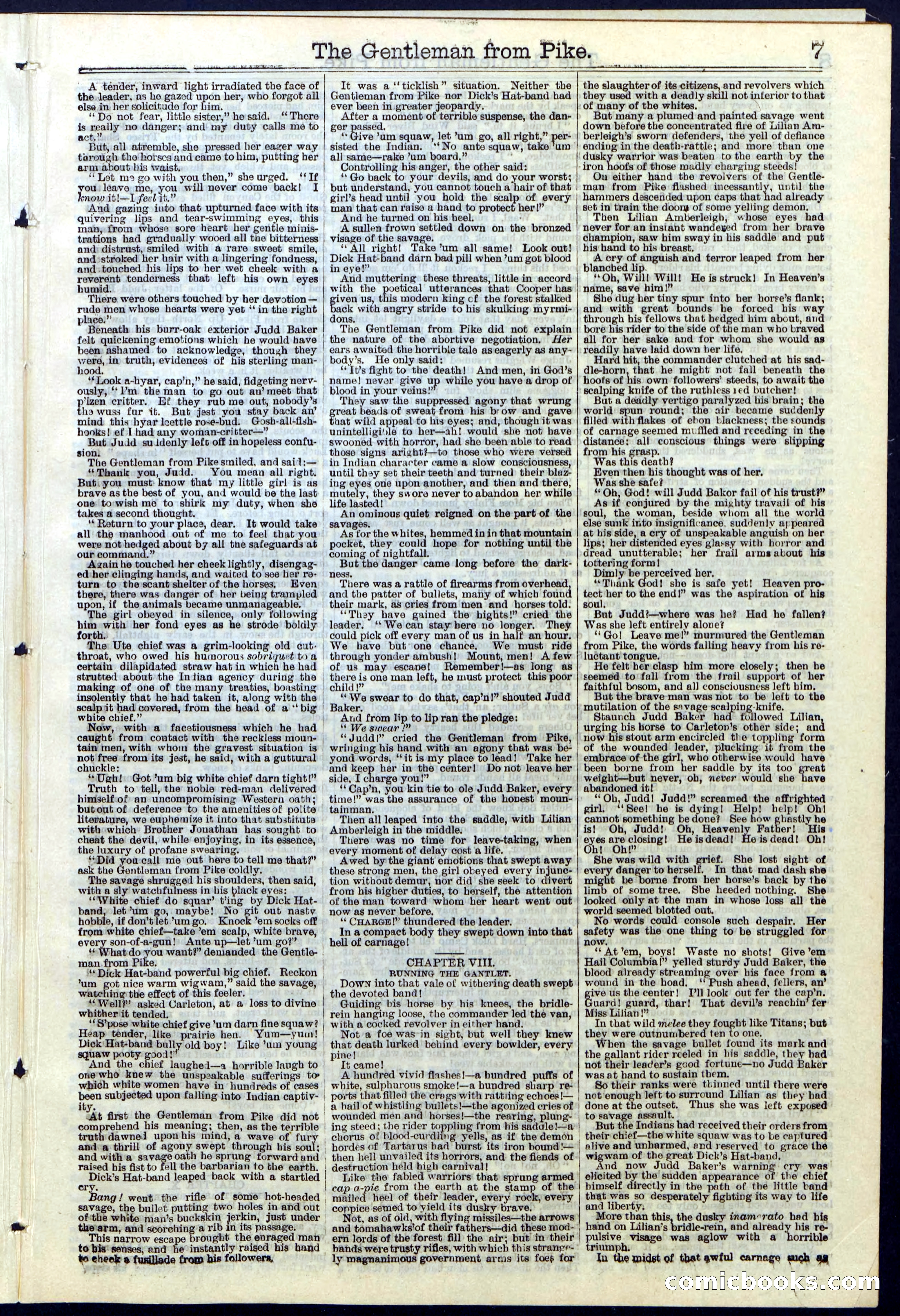 Beadle's New York Dime Library No. 114 — page 7 of 32