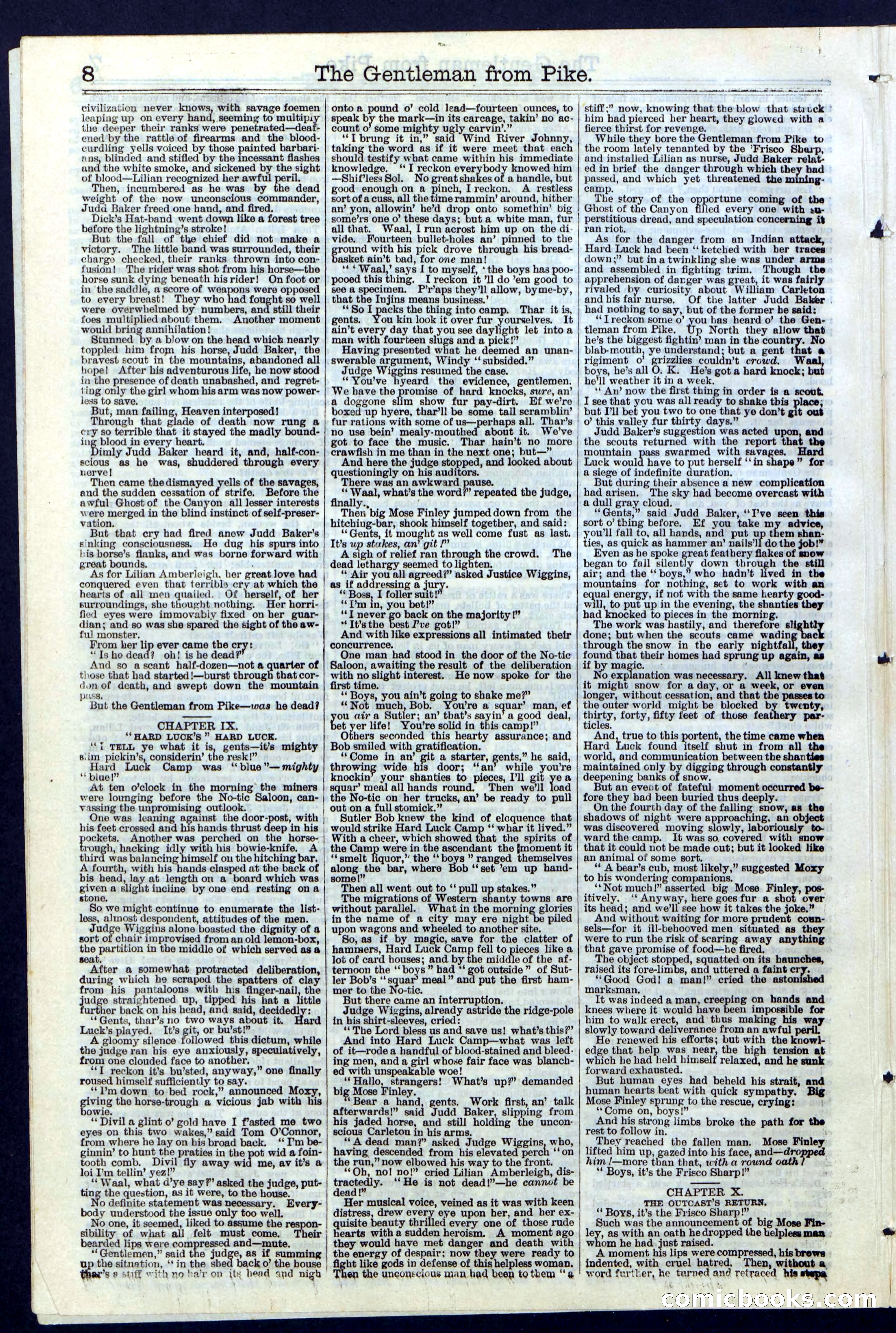 Beadle's New York Dime Library No. 114 — page 8 of 32
