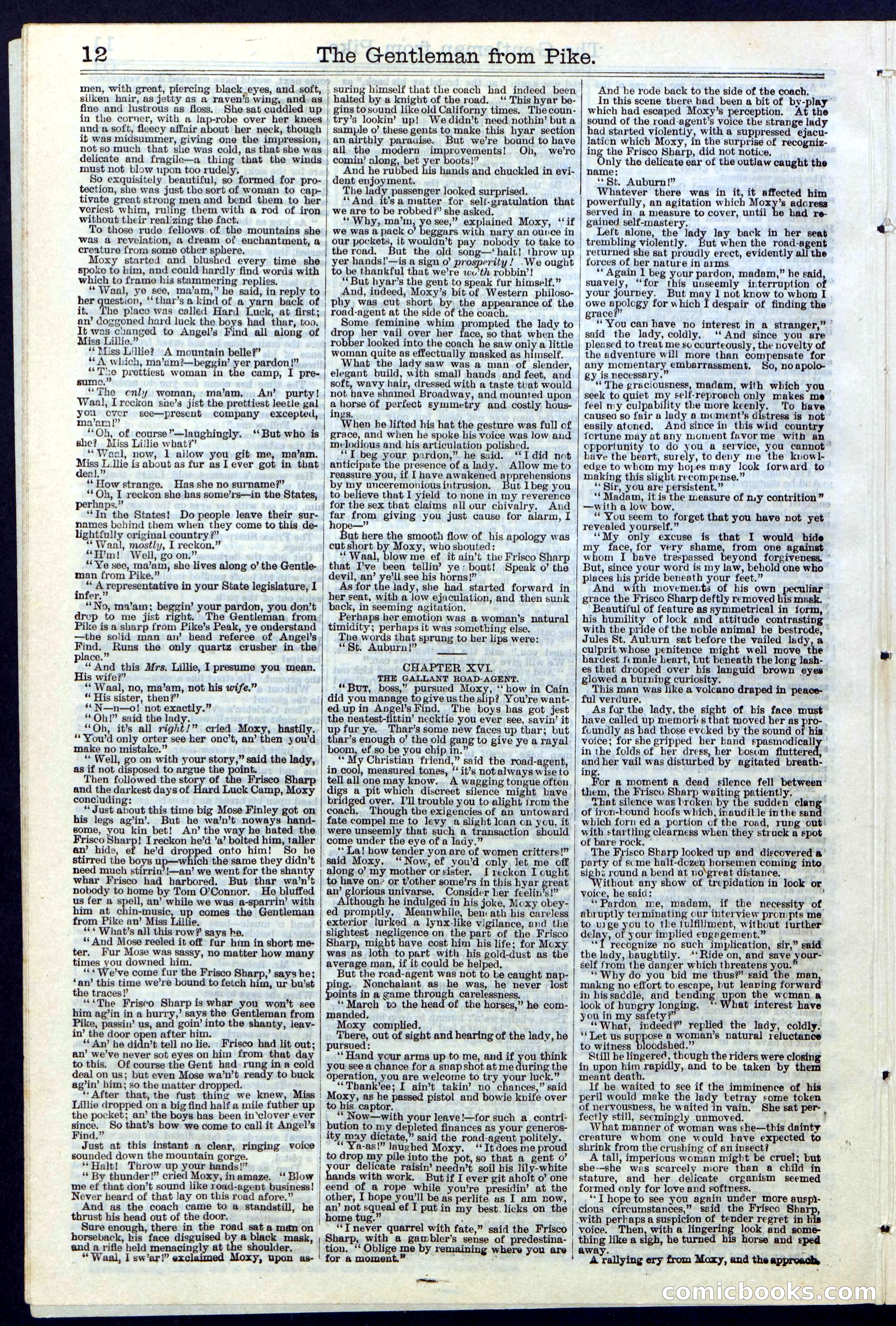 Beadle's New York Dime Library No. 114 — page 12 of 32