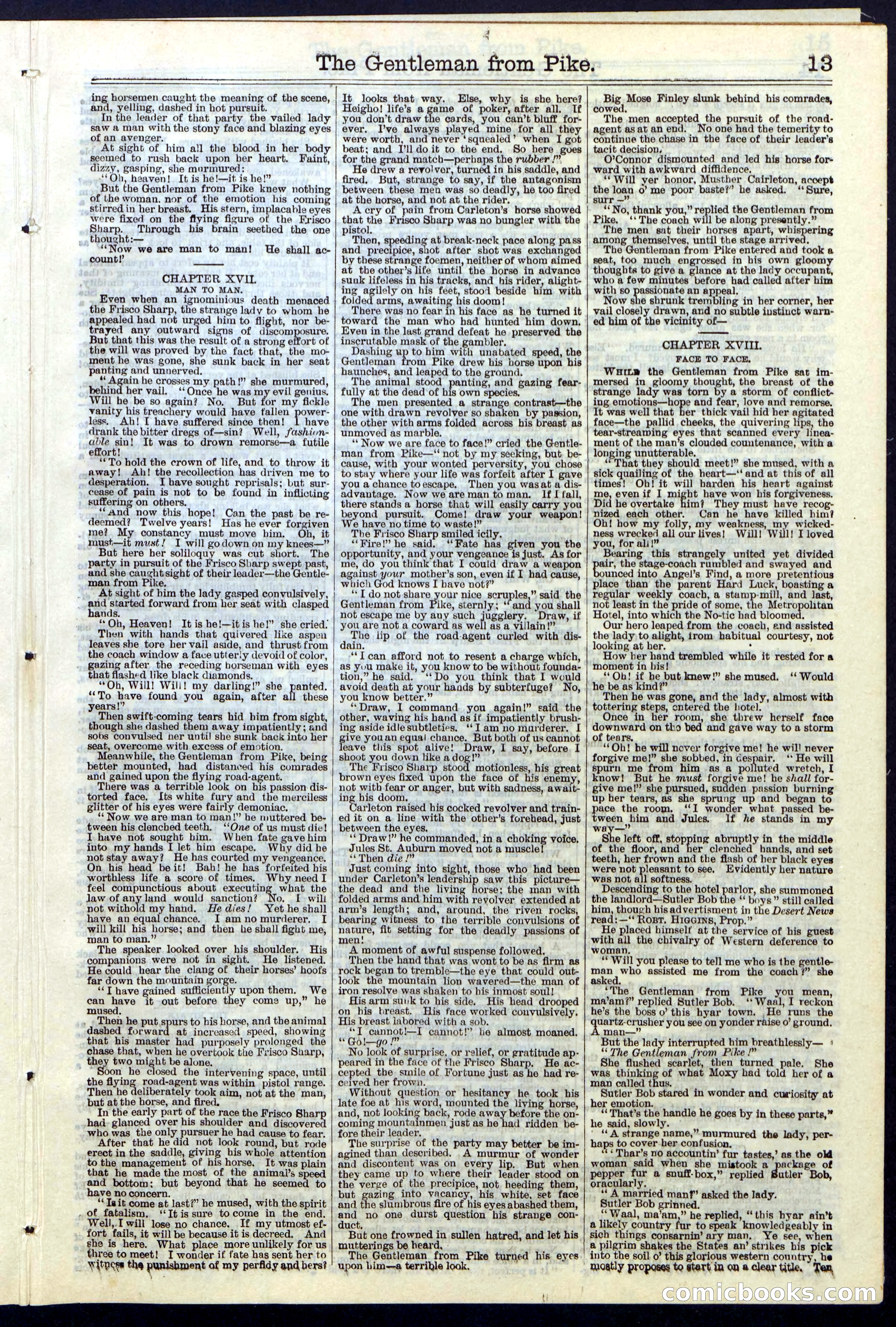 Beadle's New York Dime Library No. 114 — page 13 of 32