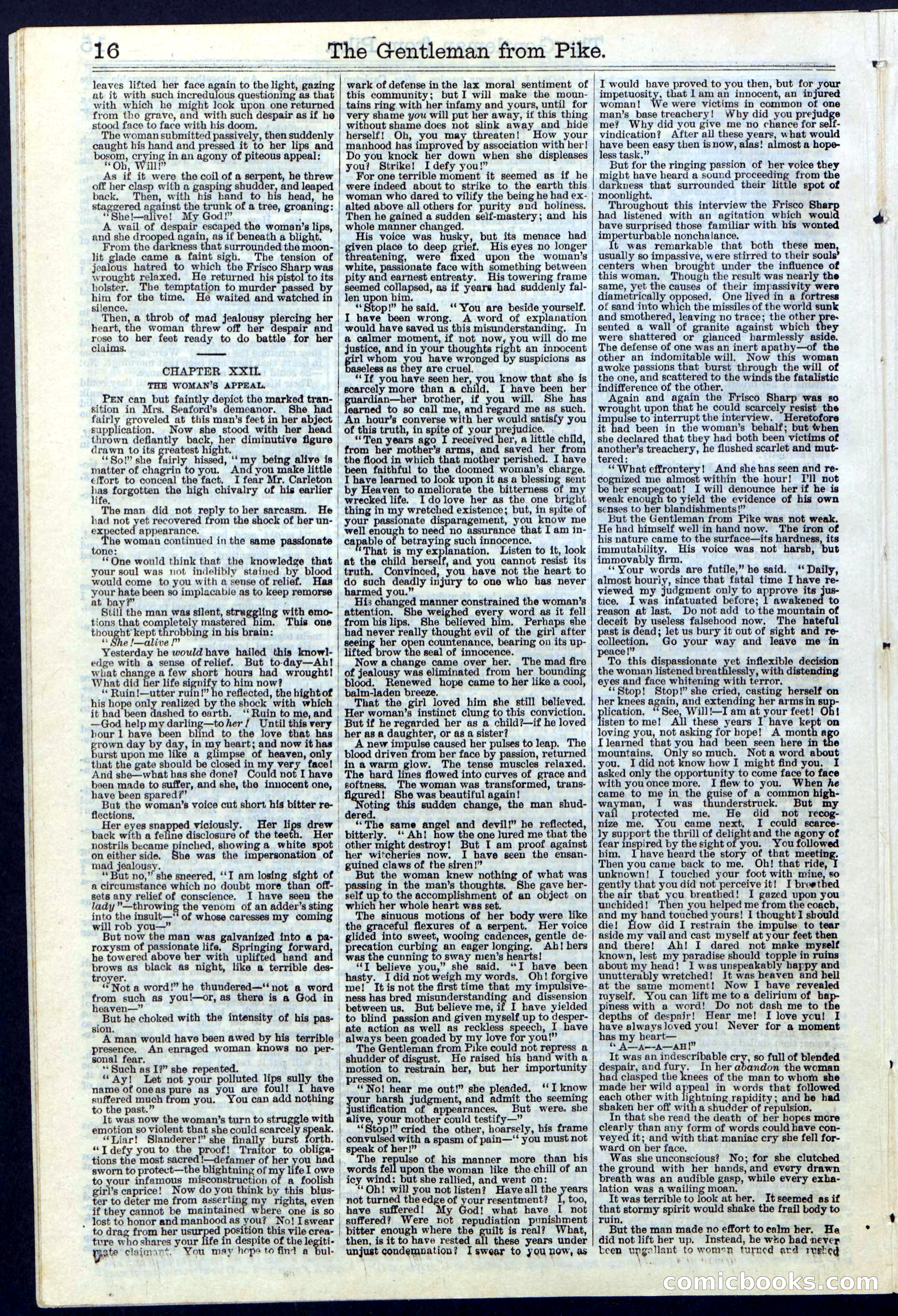 Beadle's New York Dime Library No. 114 — page 16 of 32