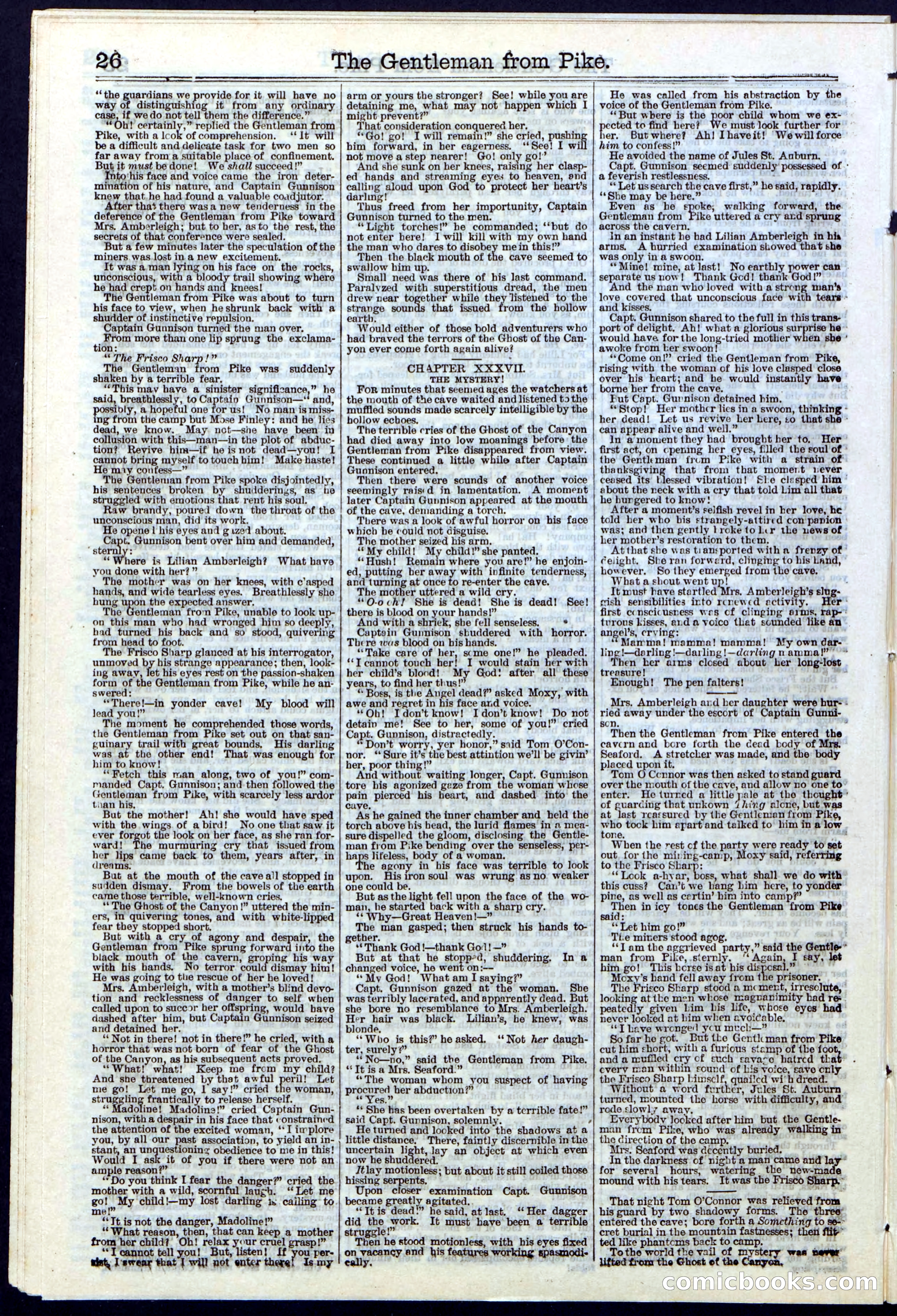Beadle's New York Dime Library No. 114 — page 26 of 32