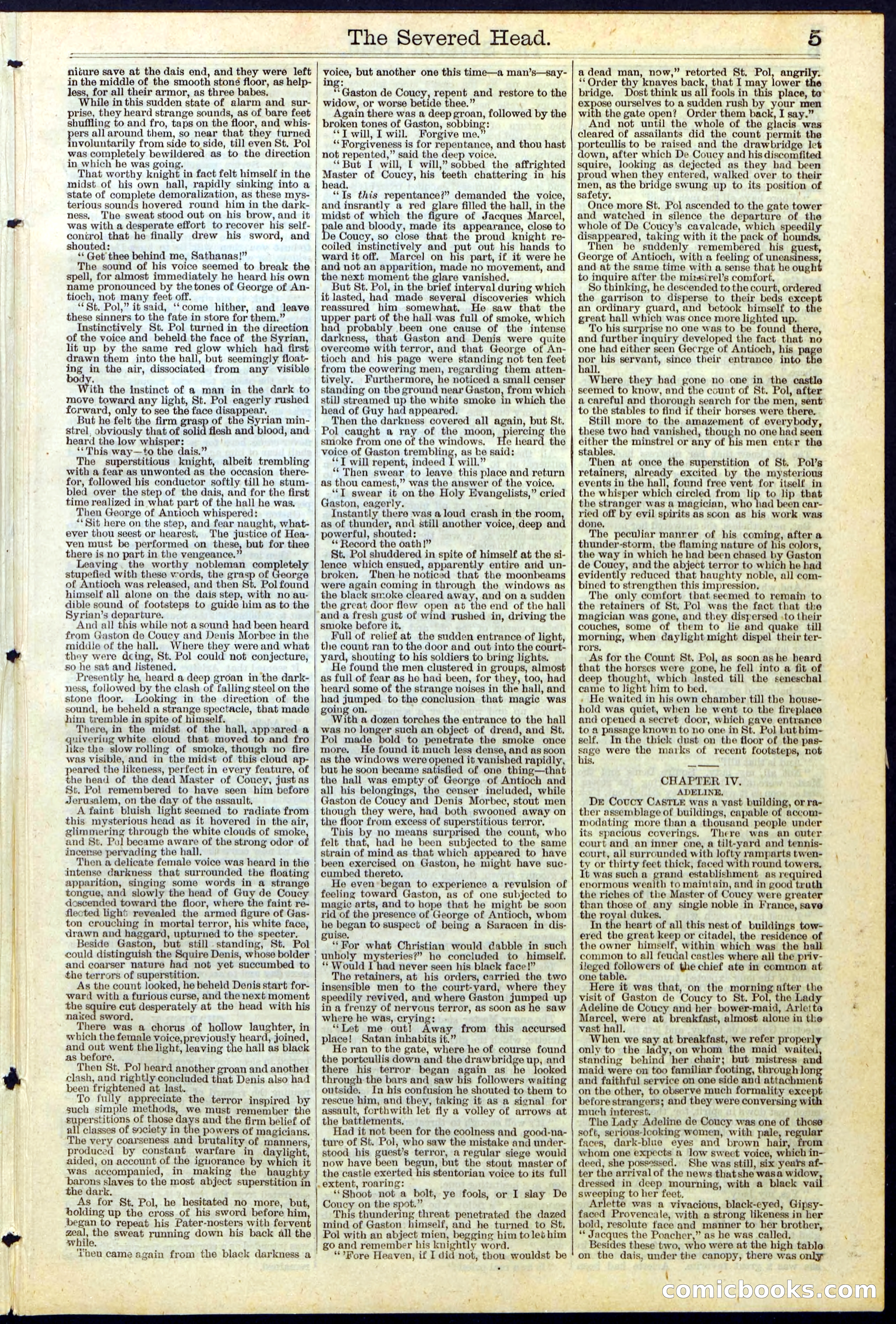 Beadle's New York Dime Library No. 115 — page 5 of 32