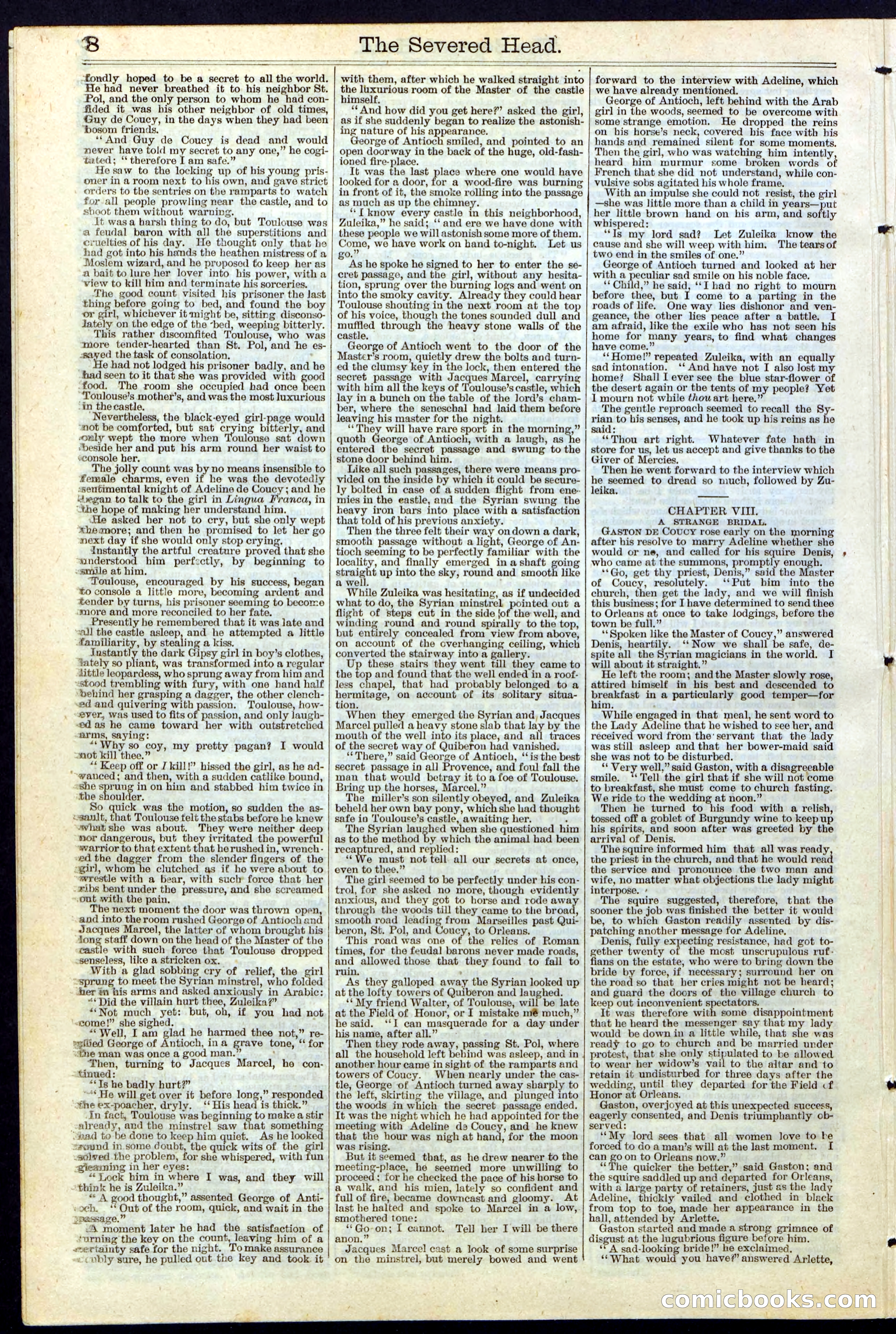 Beadle's New York Dime Library No. 115 — page 8 of 32