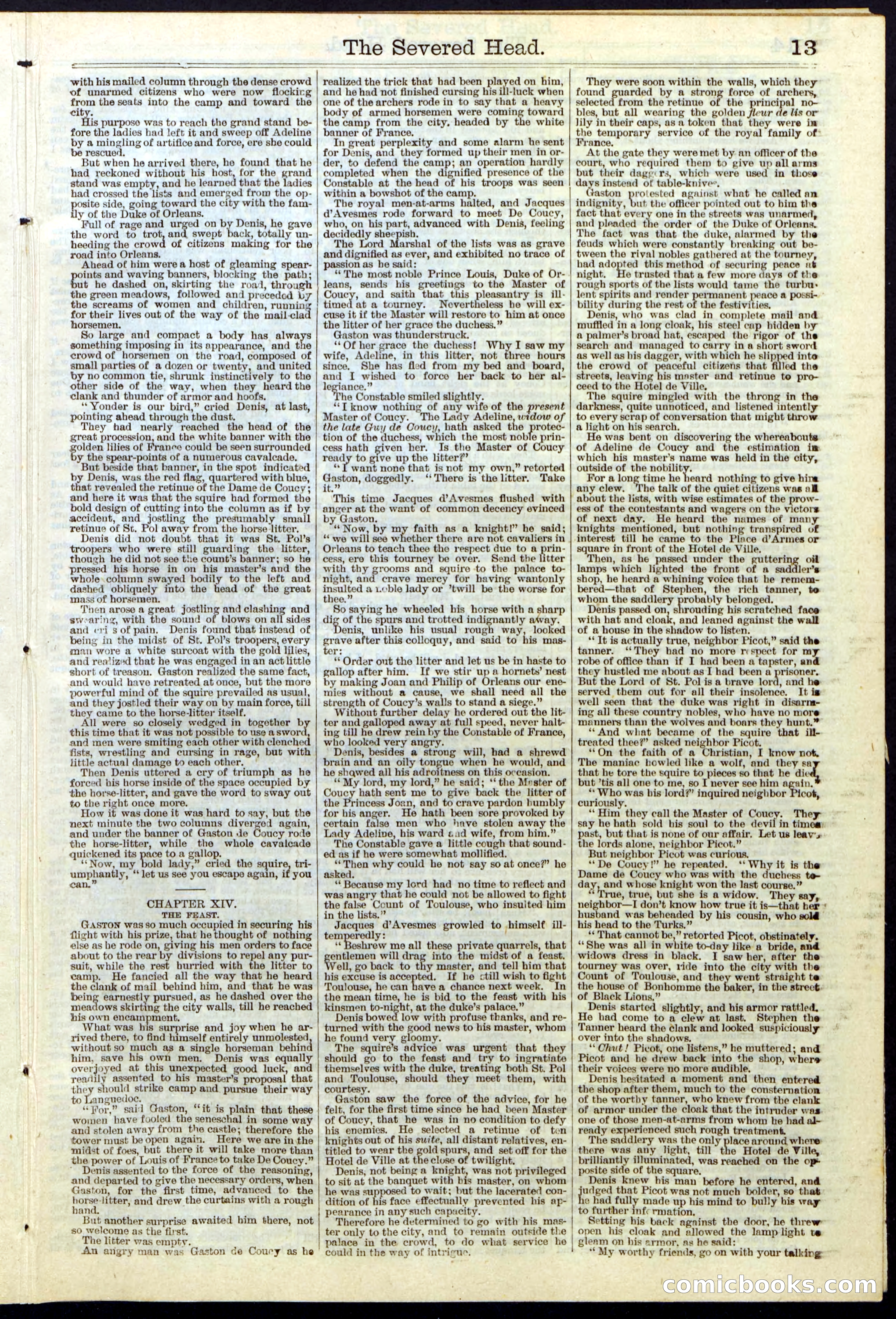 Beadle's New York Dime Library No. 115 — page 13 of 32