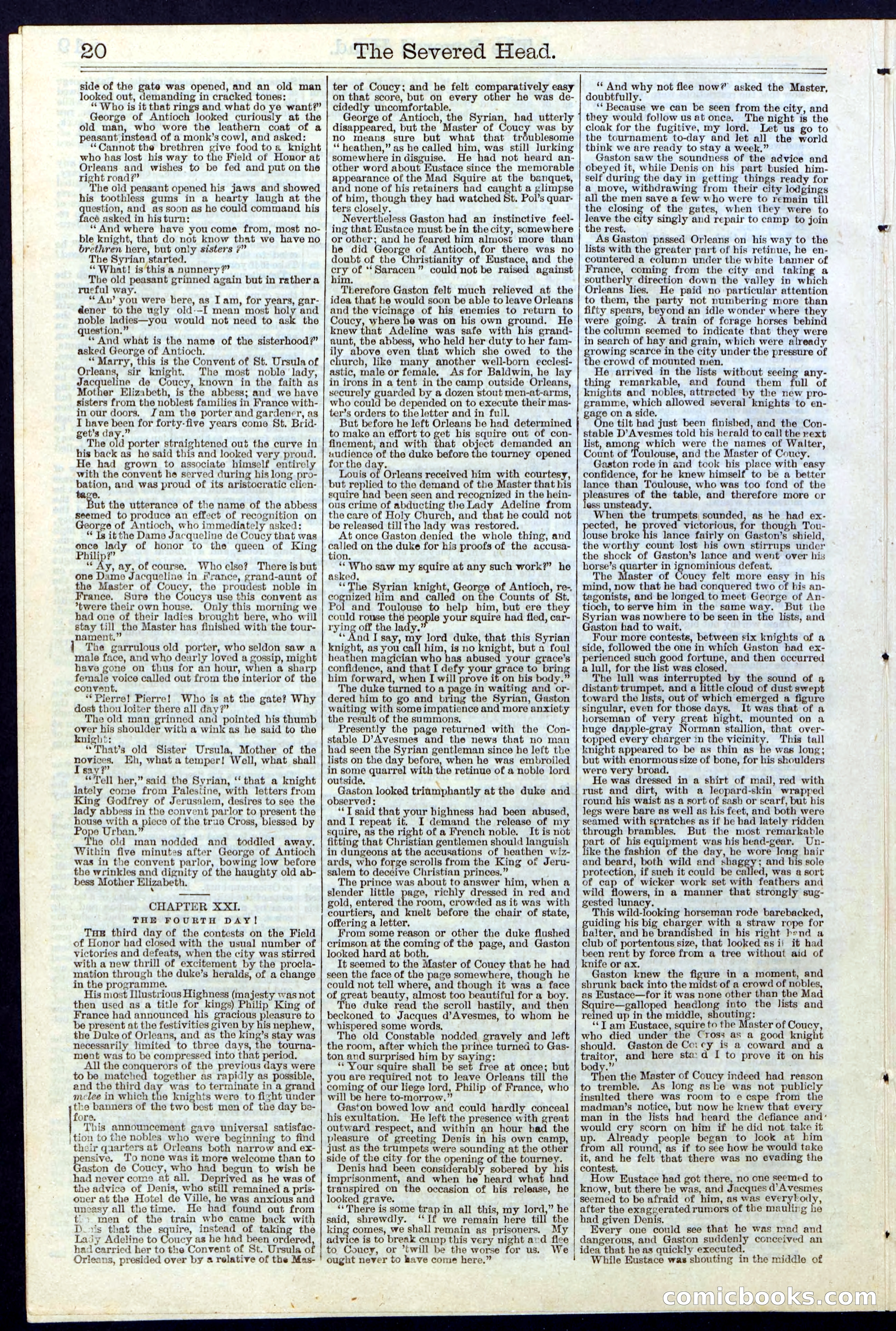 Beadle's New York Dime Library No. 115 — page 20 of 32