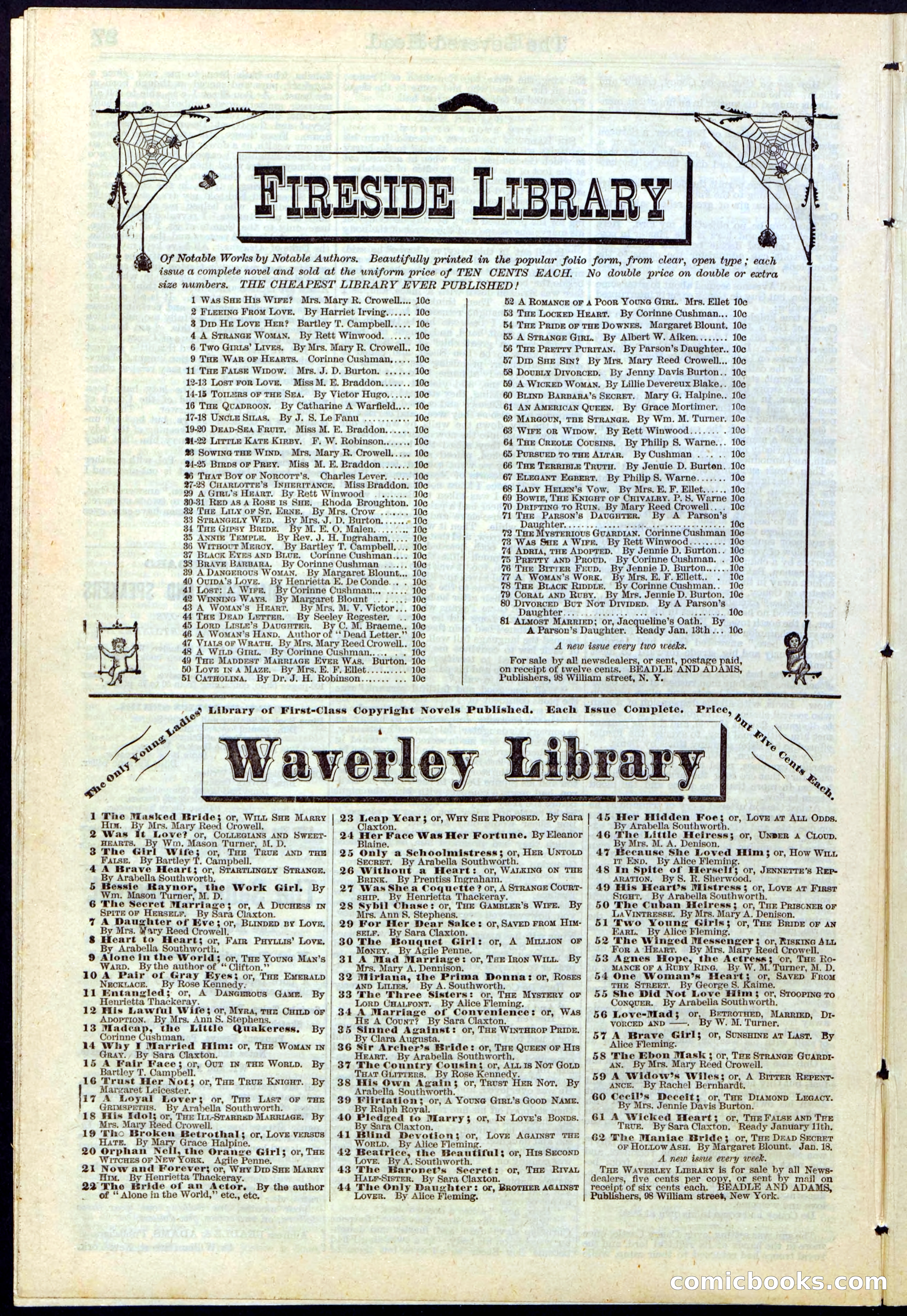 Beadle's New York Dime Library No. 115 — page 28 of 32