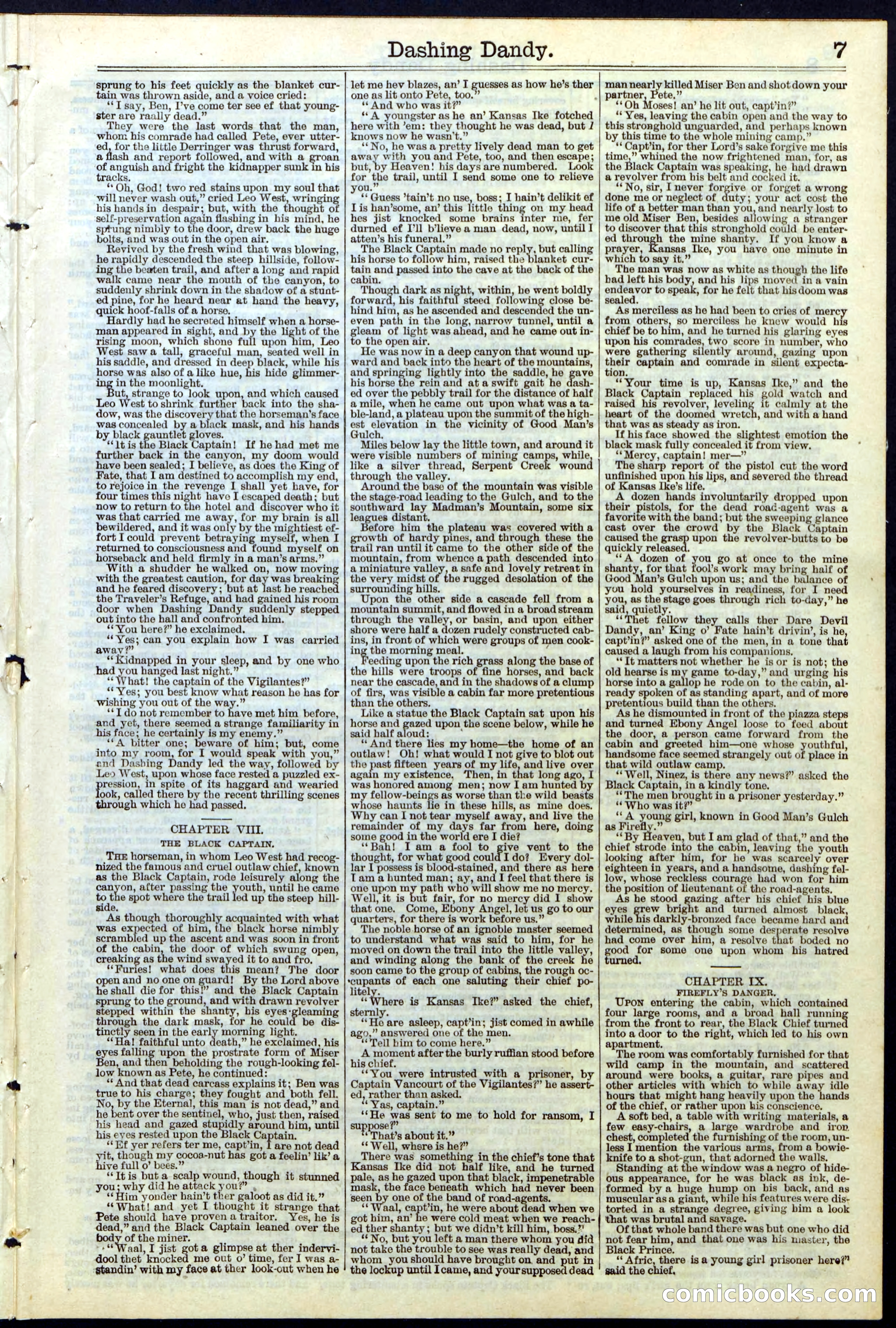 Beadle's New York Dime Library, No. 117 — page 7 of 24