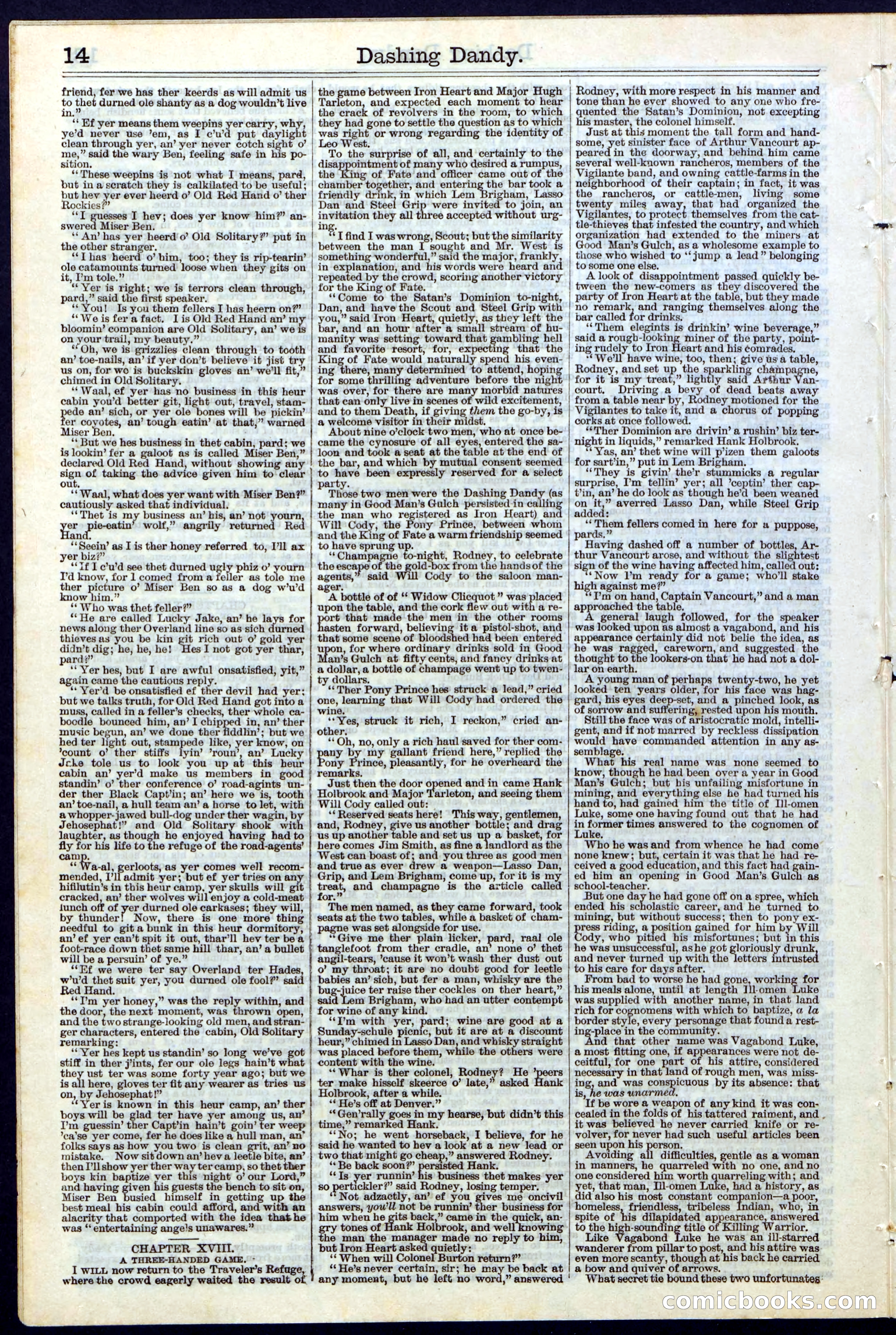 Beadle's New York Dime Library, No. 117 — page 14 of 24