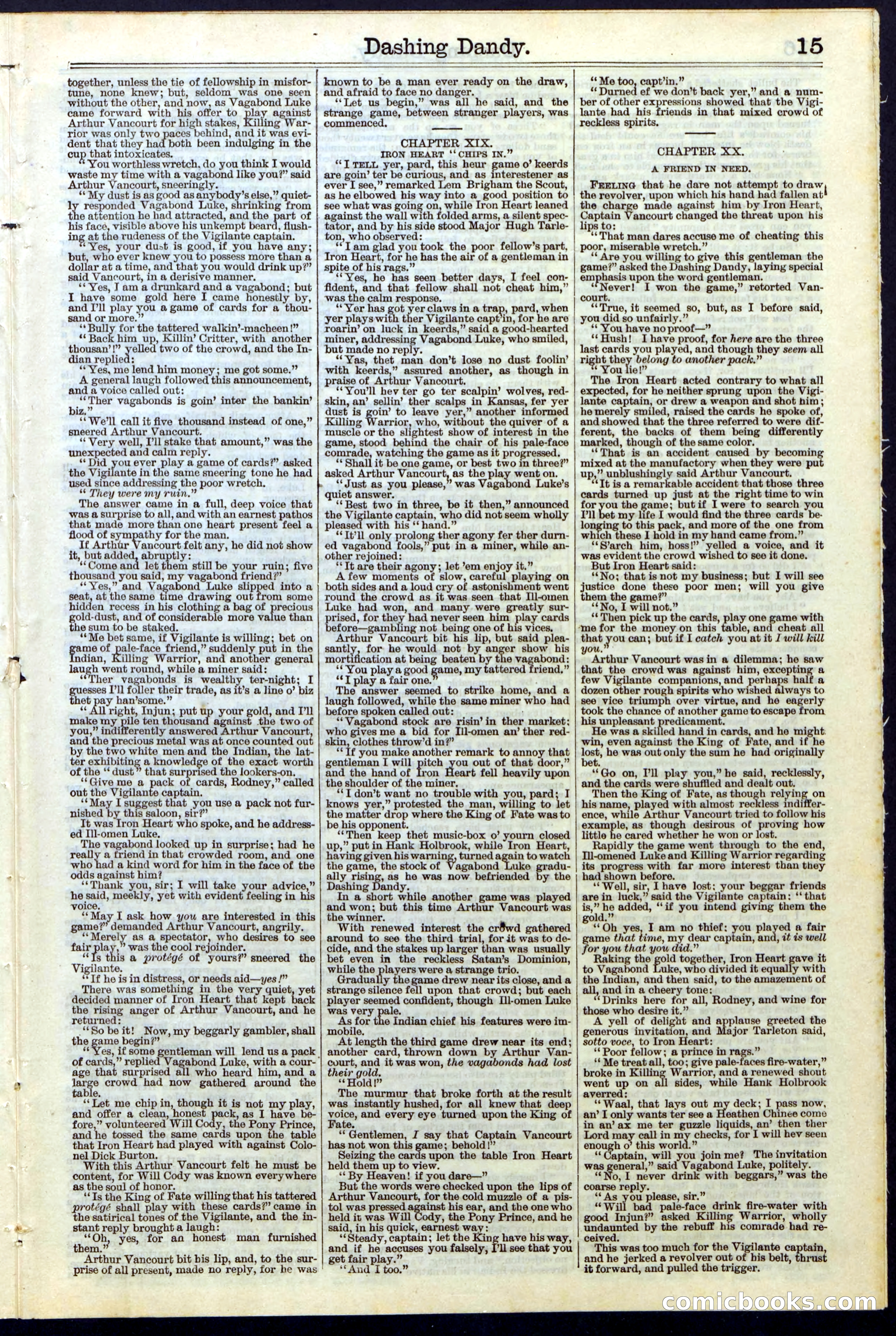 Beadle's New York Dime Library, No. 117 — page 15 of 24