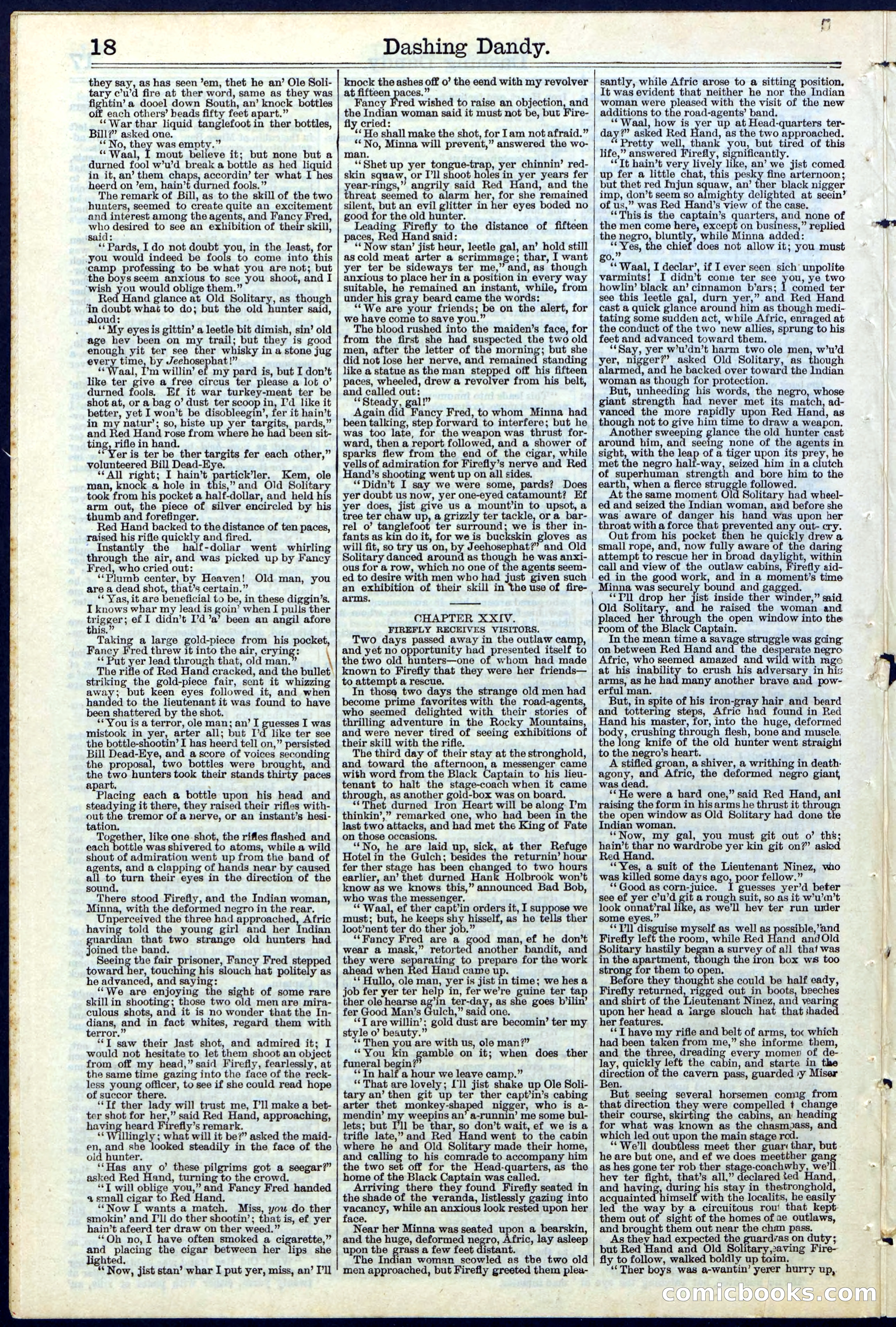 Beadle's New York Dime Library, No. 117 — page 18 of 24