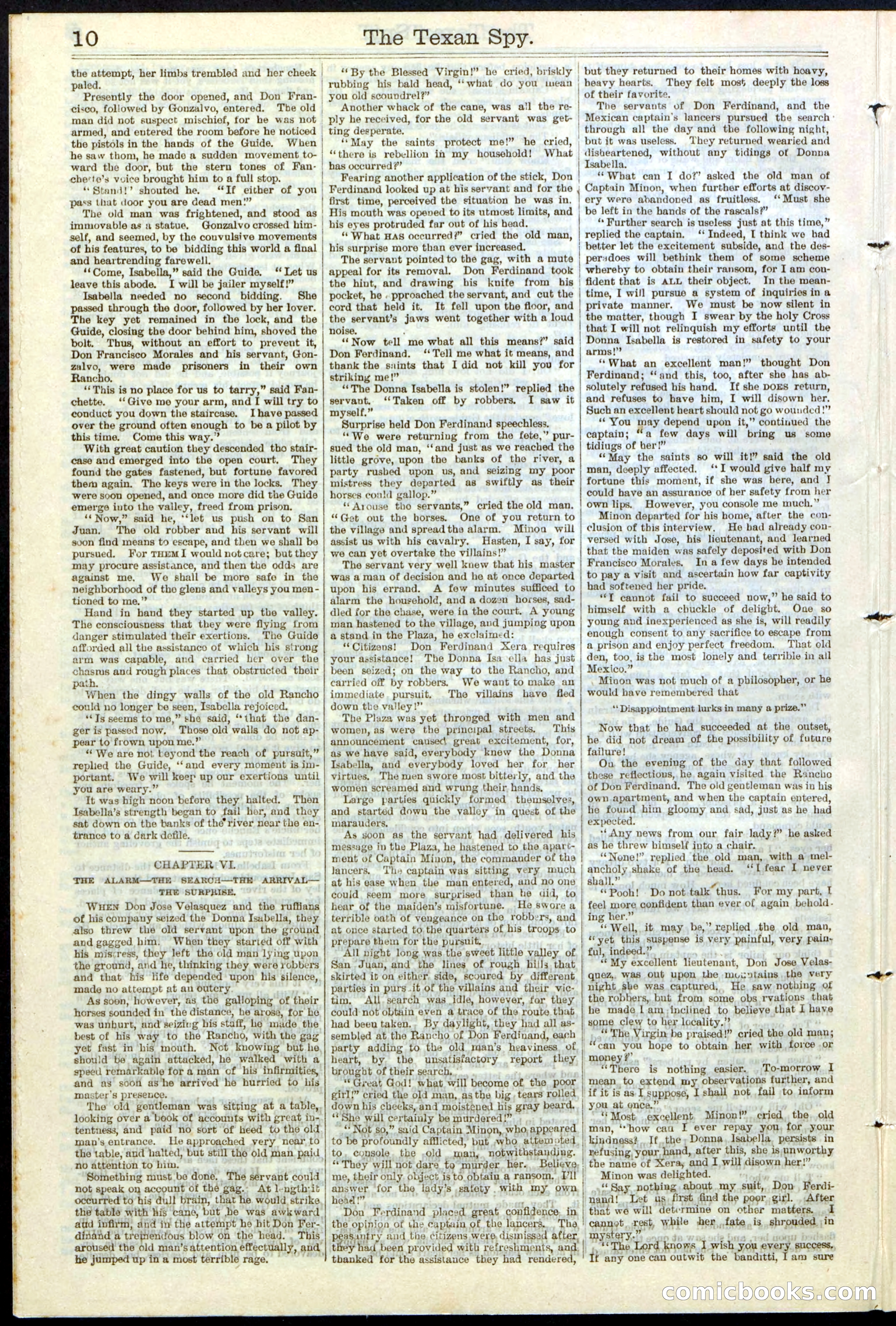 Beadle's Dime Library No. 120: The Texan Spy — page 10 of 24