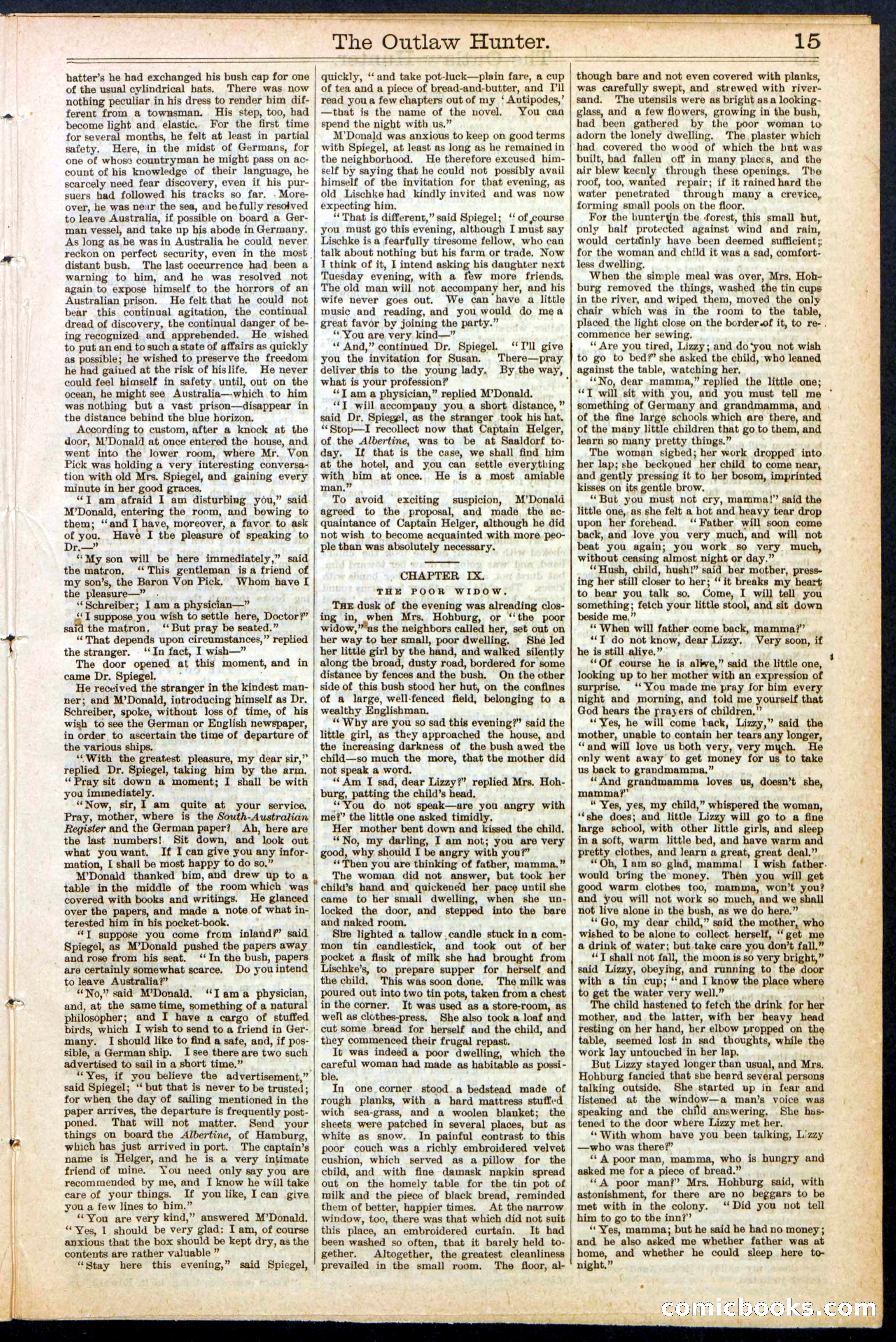 Beadle's New York Dime Library, No. 136 — page 15 of 32