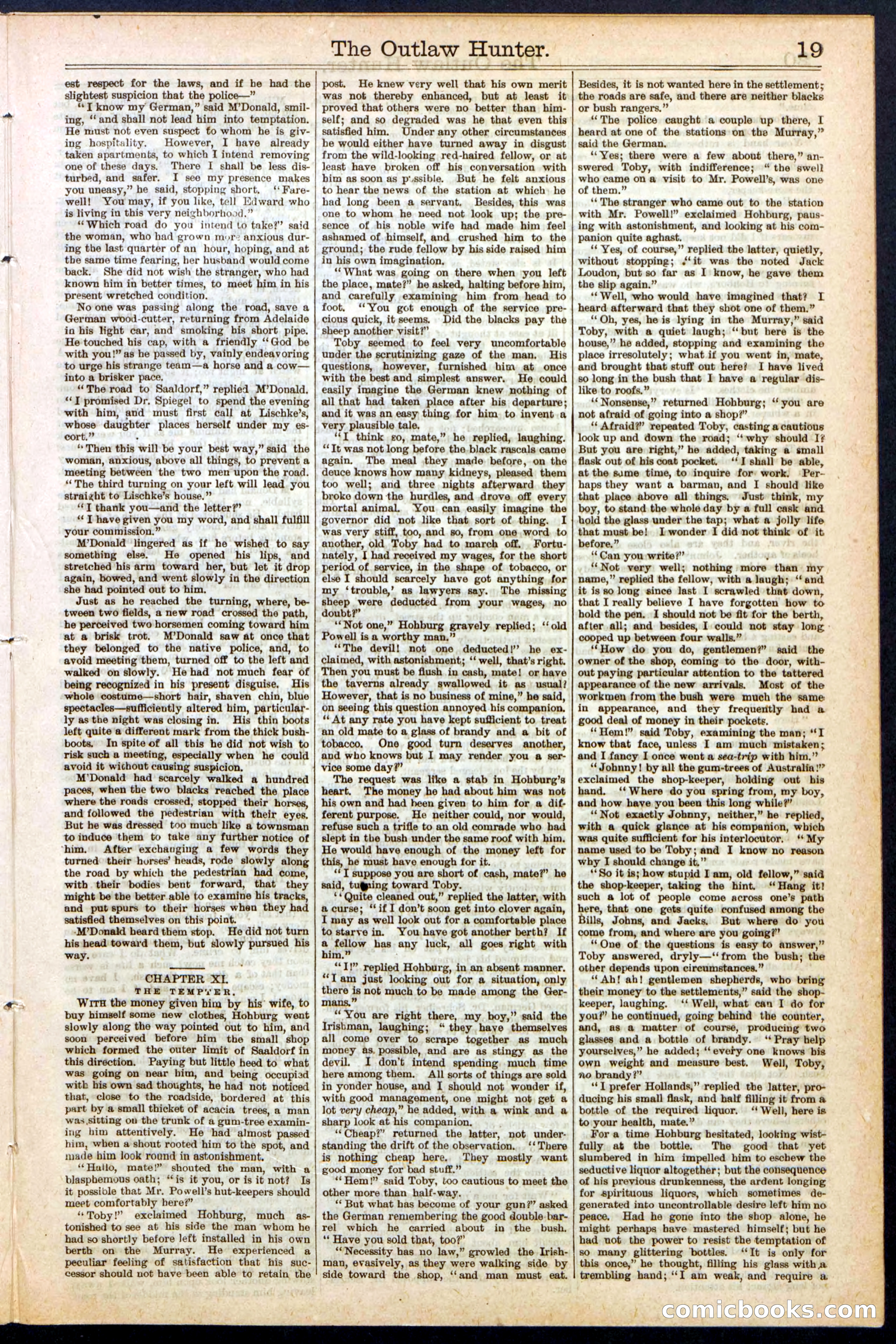Beadle's New York Dime Library, No. 136 — page 19 of 32