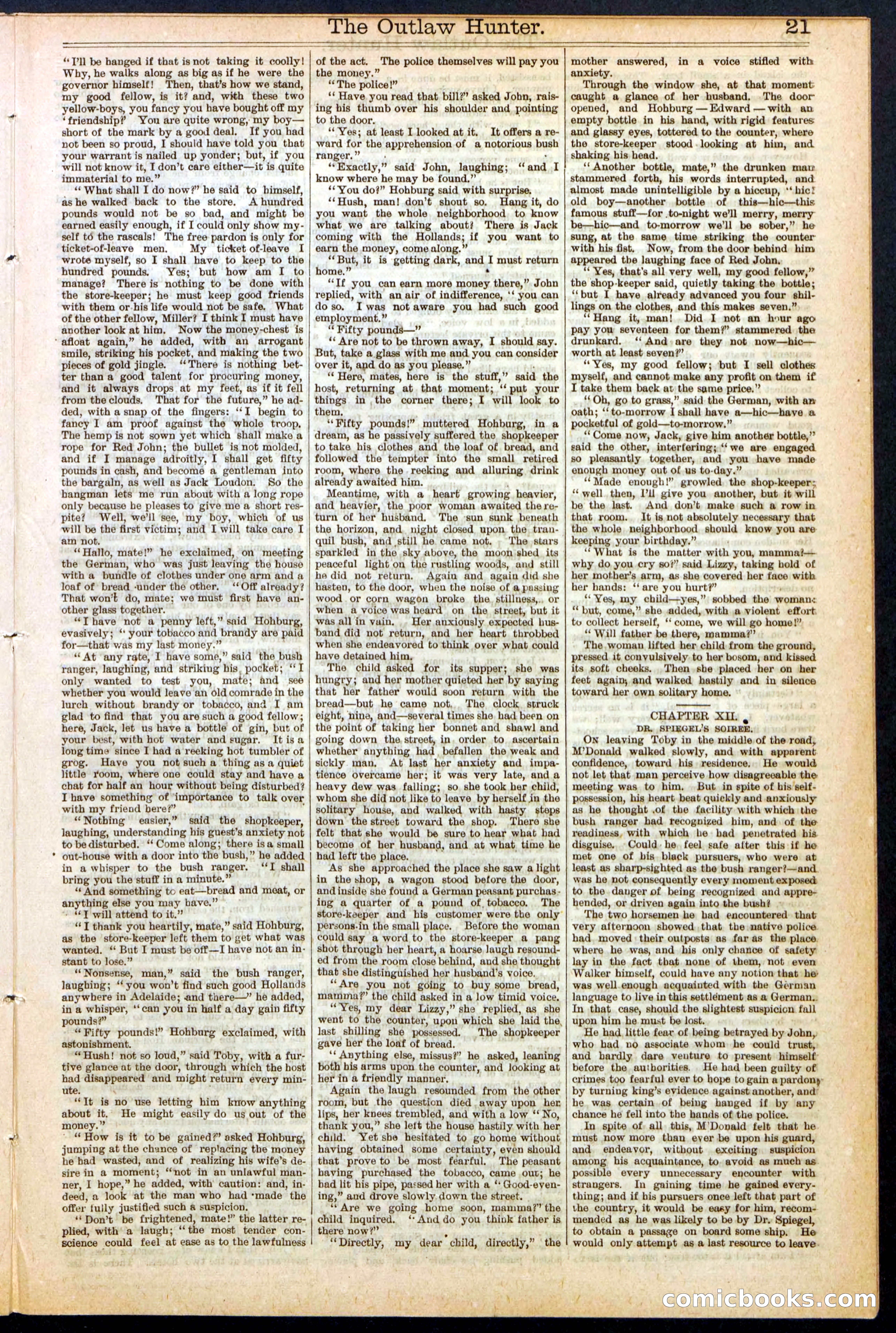 Beadle's New York Dime Library, No. 136 — page 21 of 32