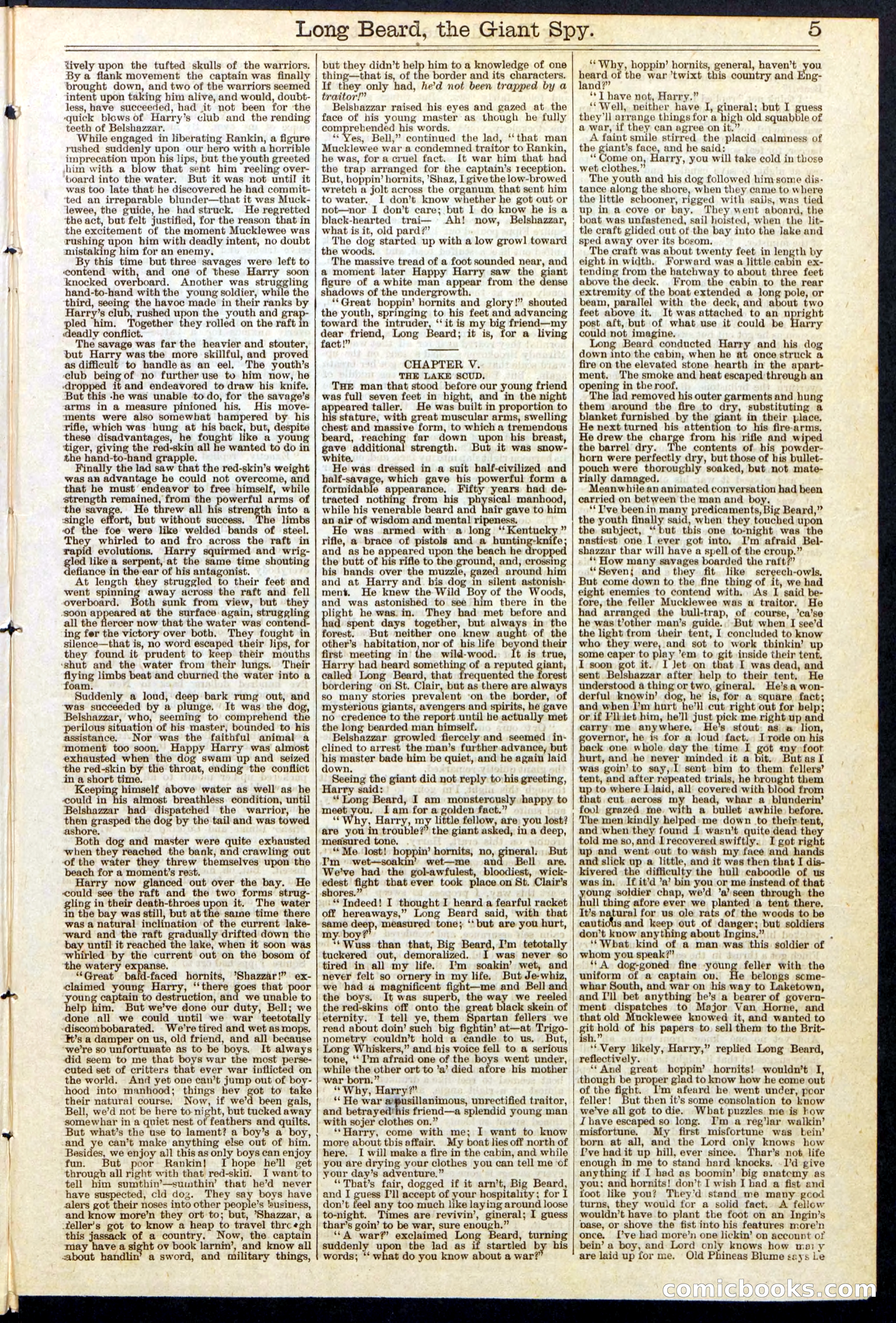 Beadle's New York Dime Library, No. 137 — page 5 of 32
