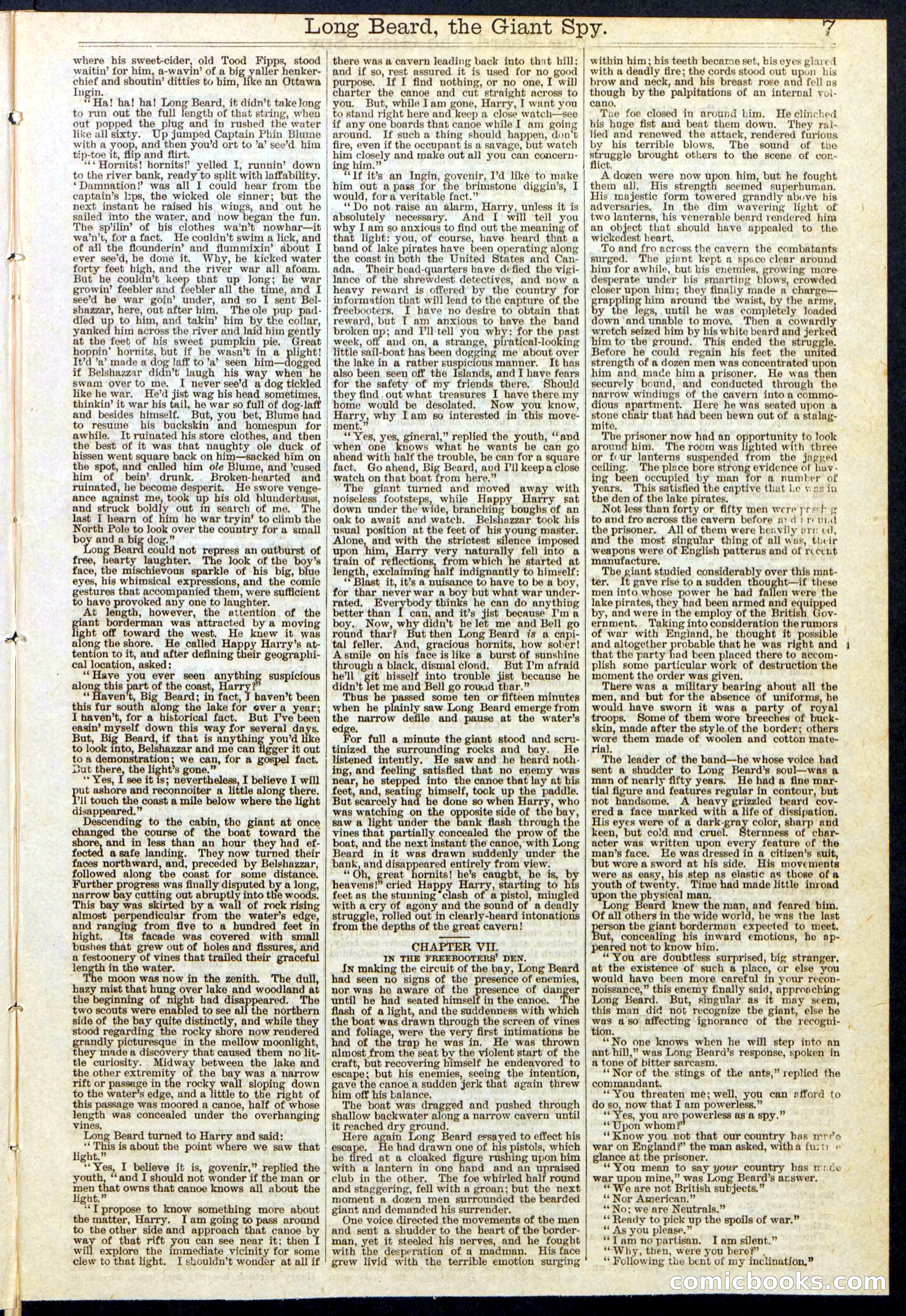 Beadle's New York Dime Library, No. 137 — page 7 of 32