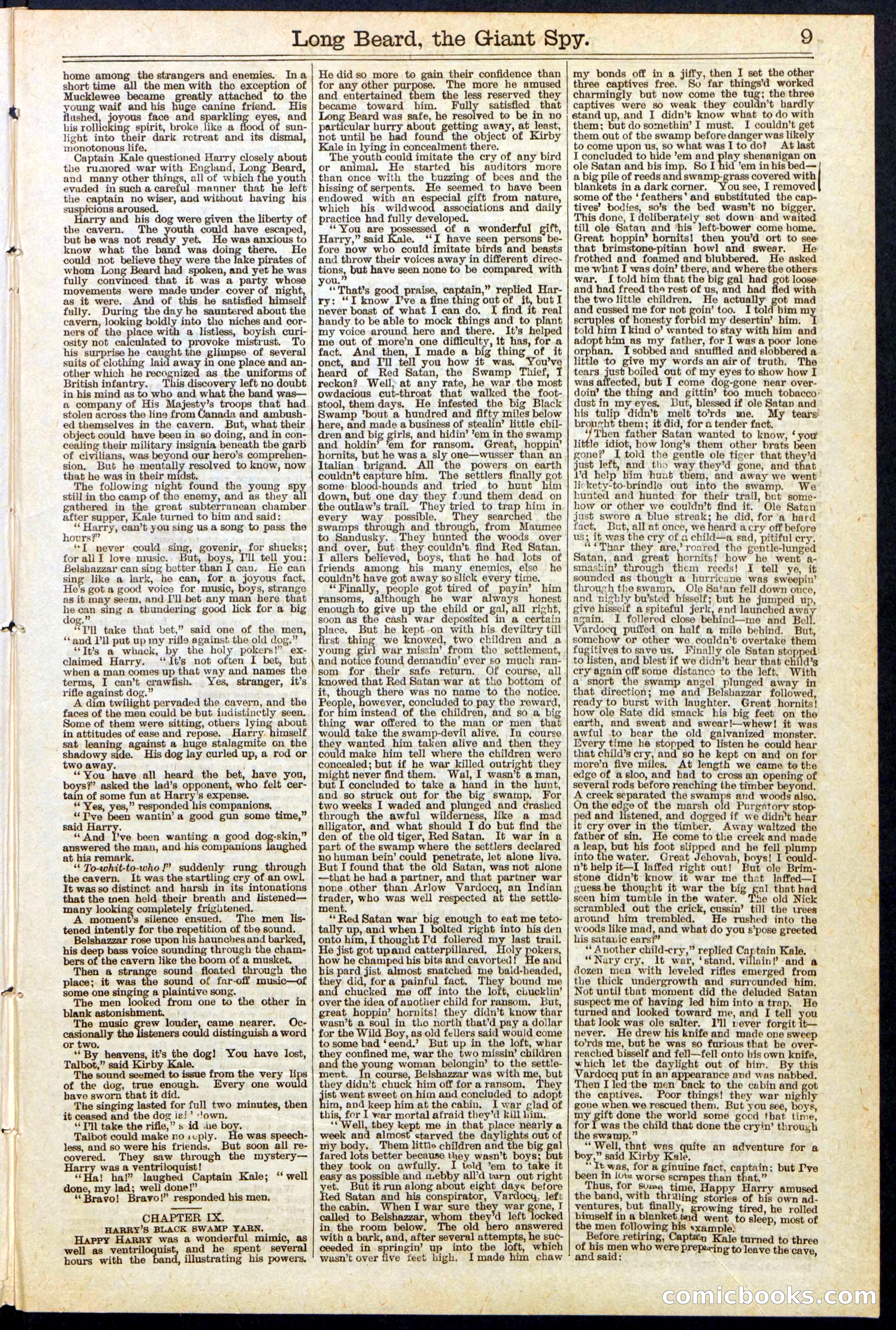 Beadle's New York Dime Library, No. 137 — page 9 of 32