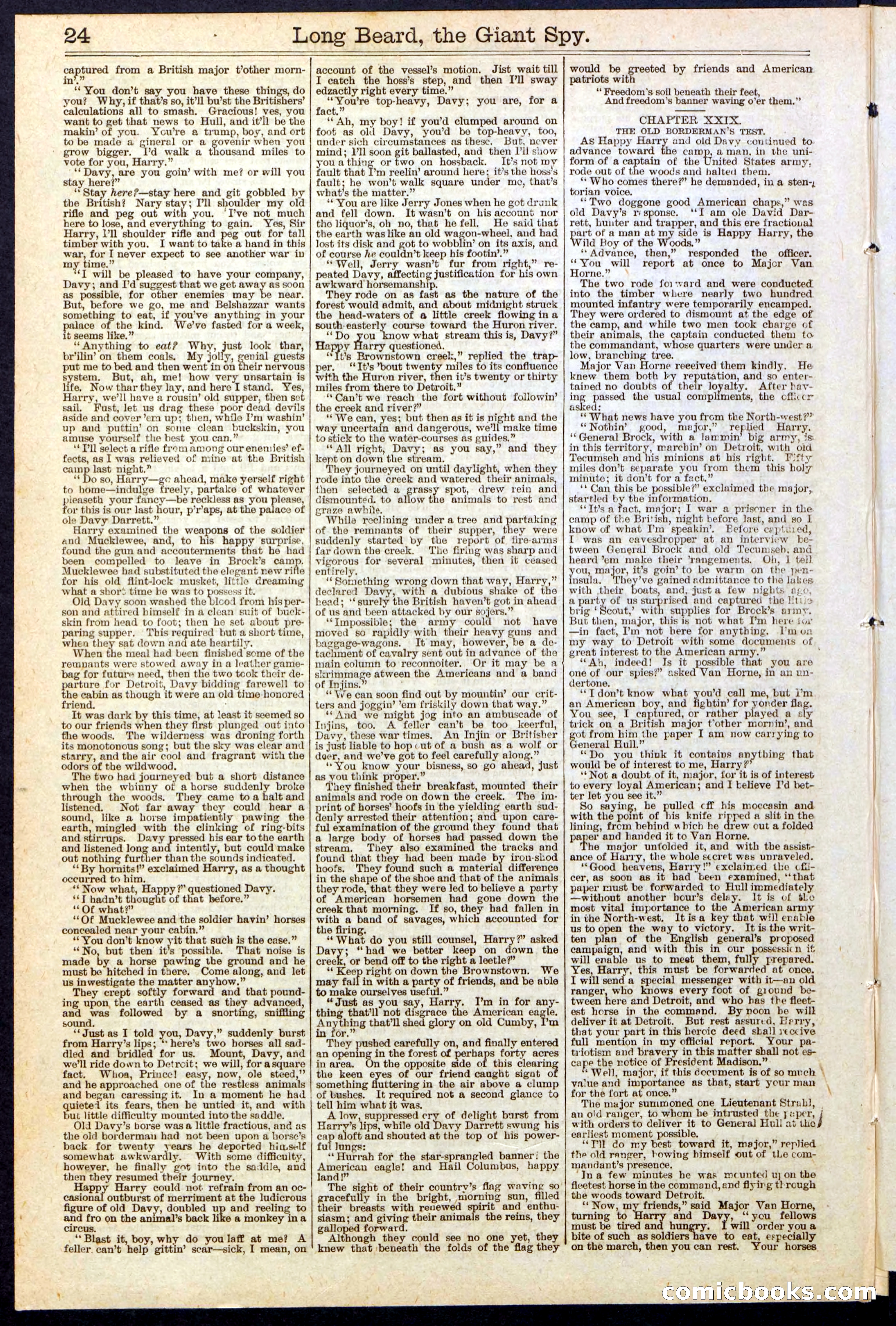 Beadle's New York Dime Library, No. 137 — page 24 of 32