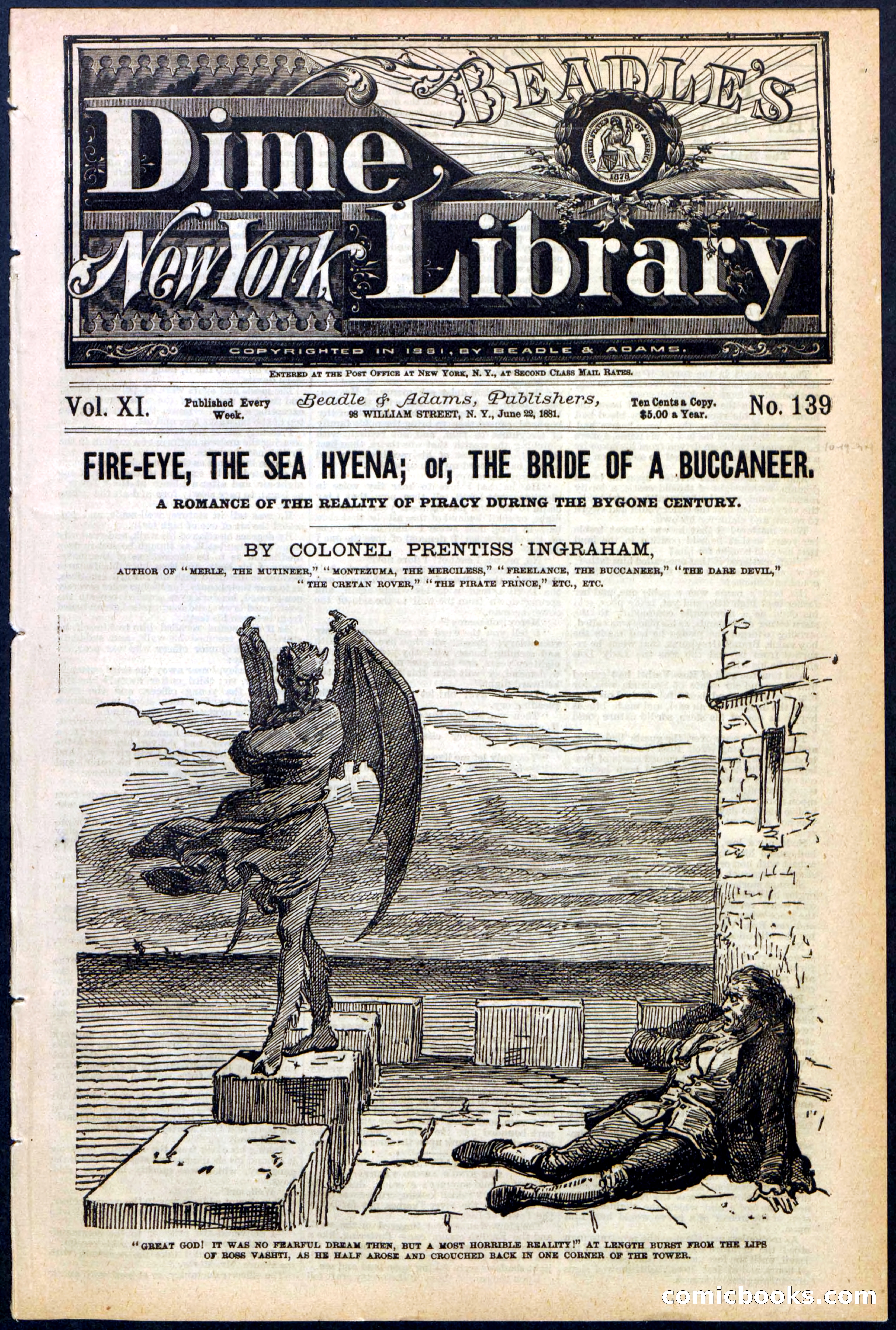 Beadle's Dime Library, No. 139 — page 1 of 24