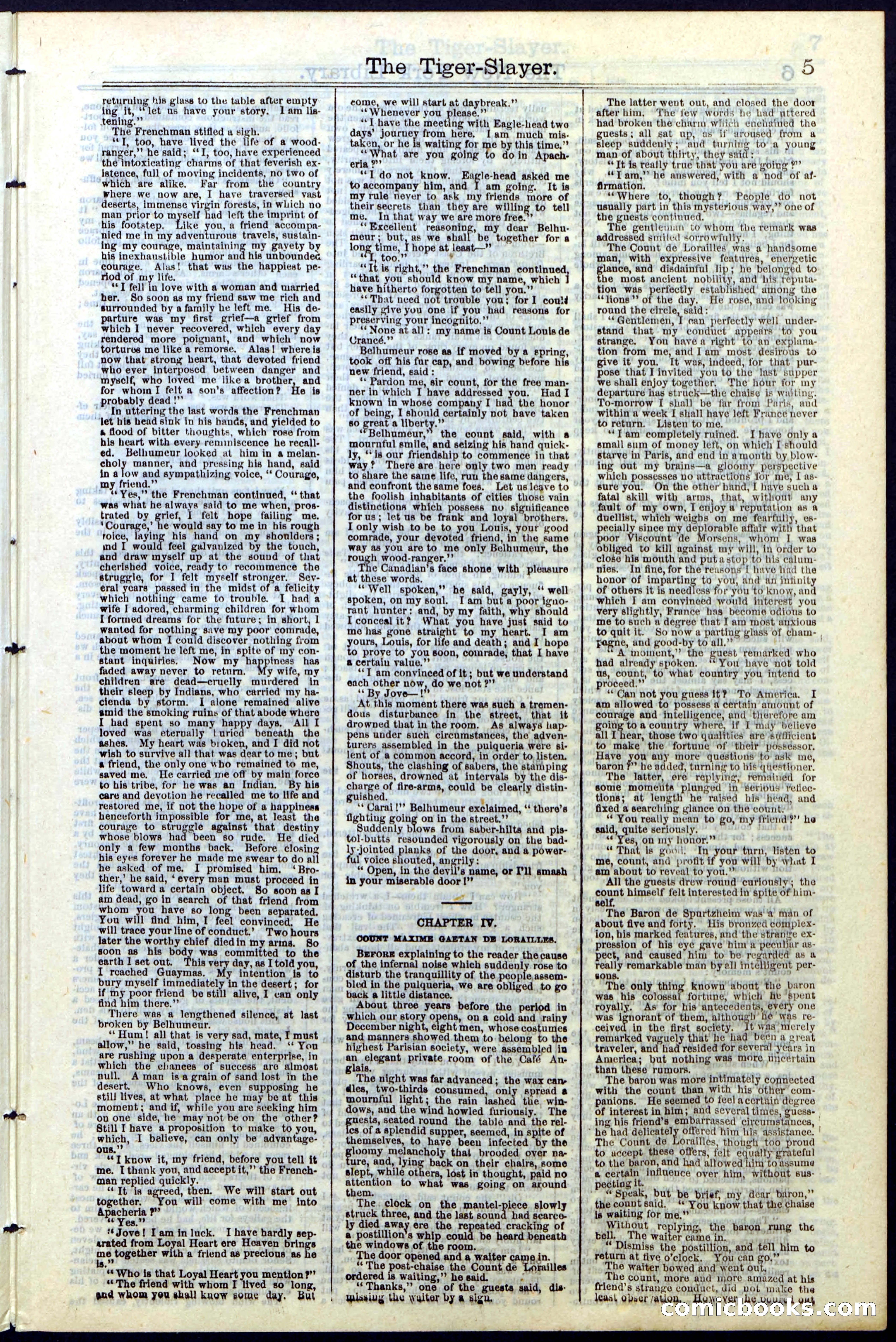 Beadle's New York Dime Library, Vol. II, No. 15 — page 5 of 40