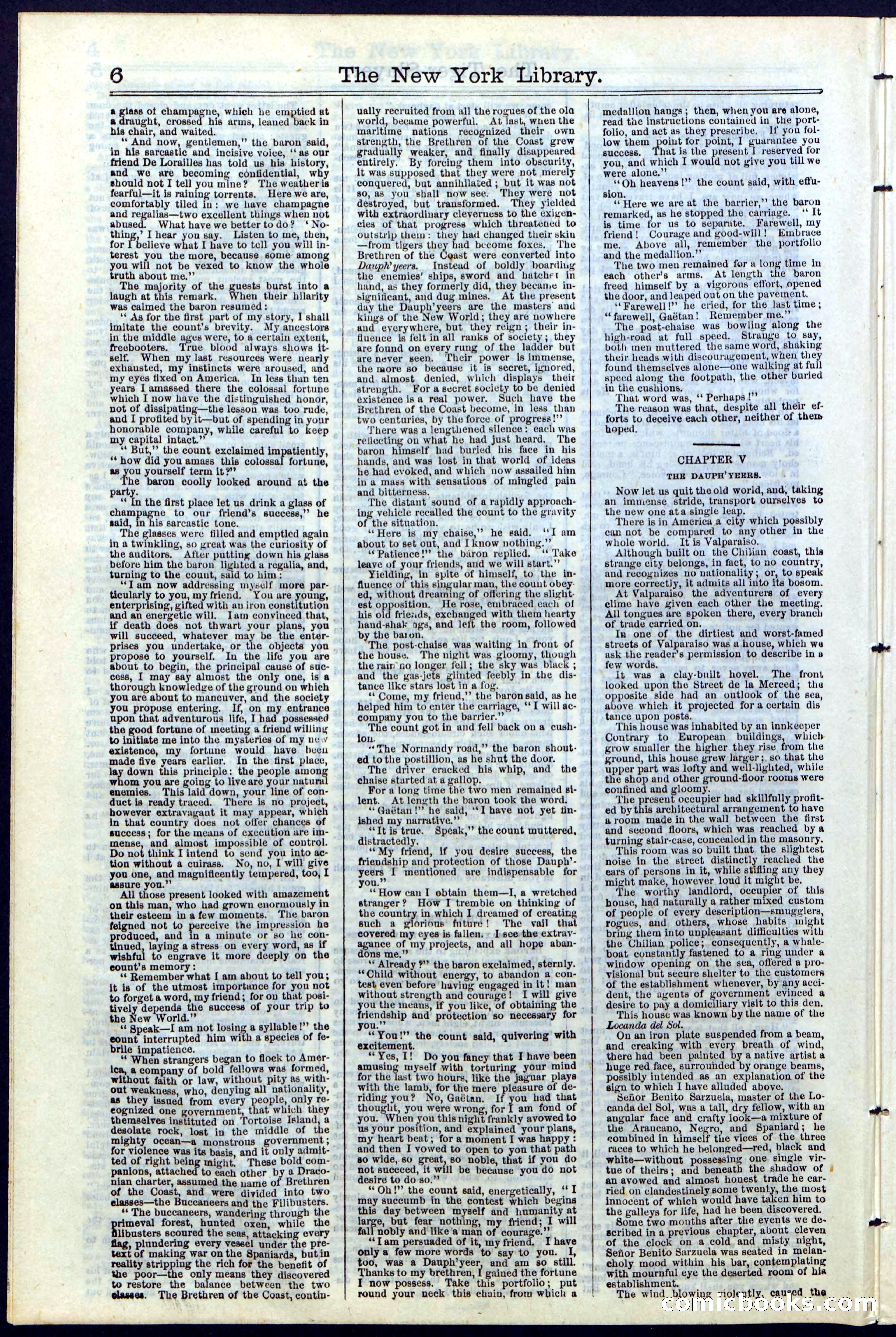 Beadle's New York Dime Library, Vol. II, No. 15 — page 6 of 40