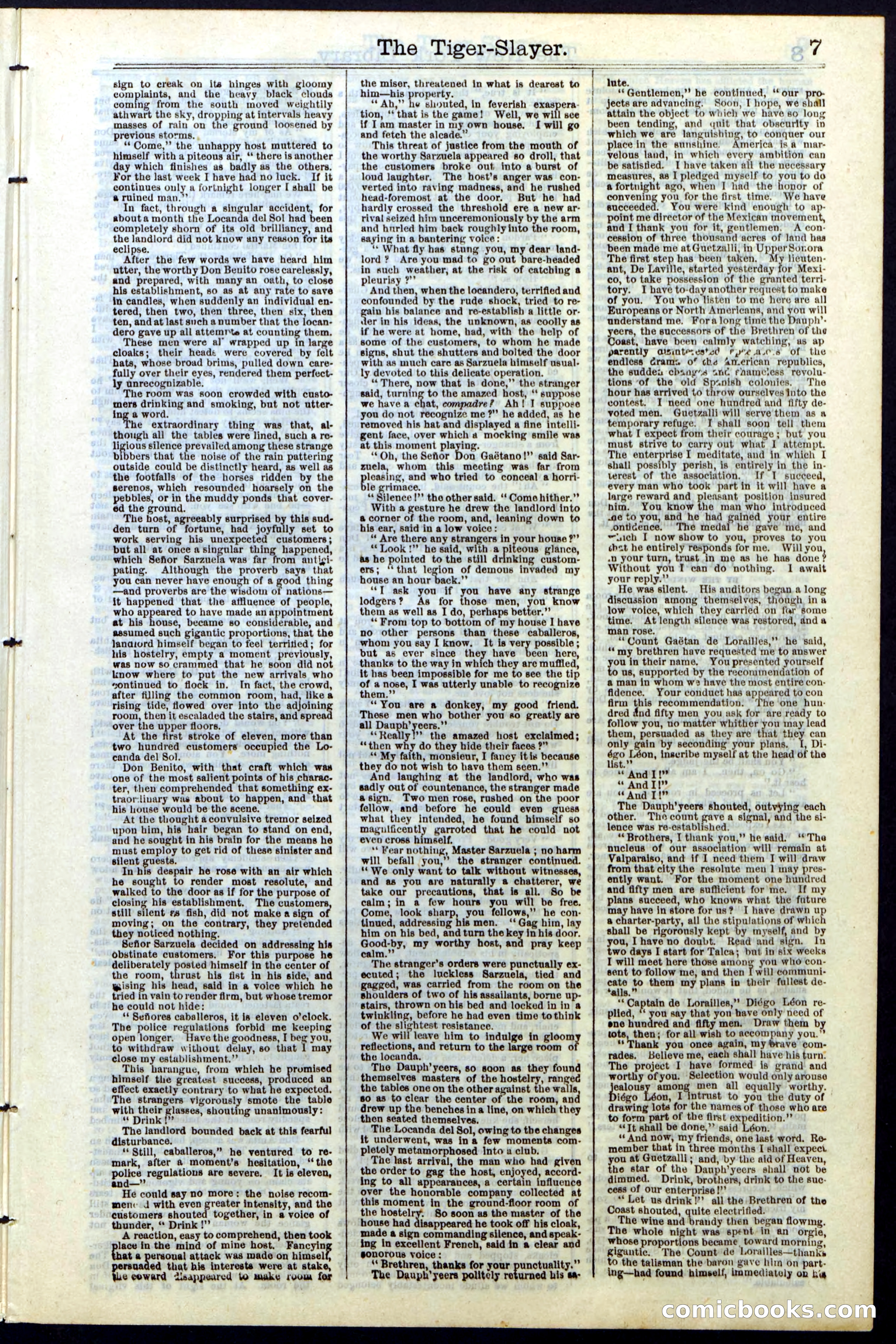 Beadle's New York Dime Library, Vol. II, No. 15 — page 7 of 40