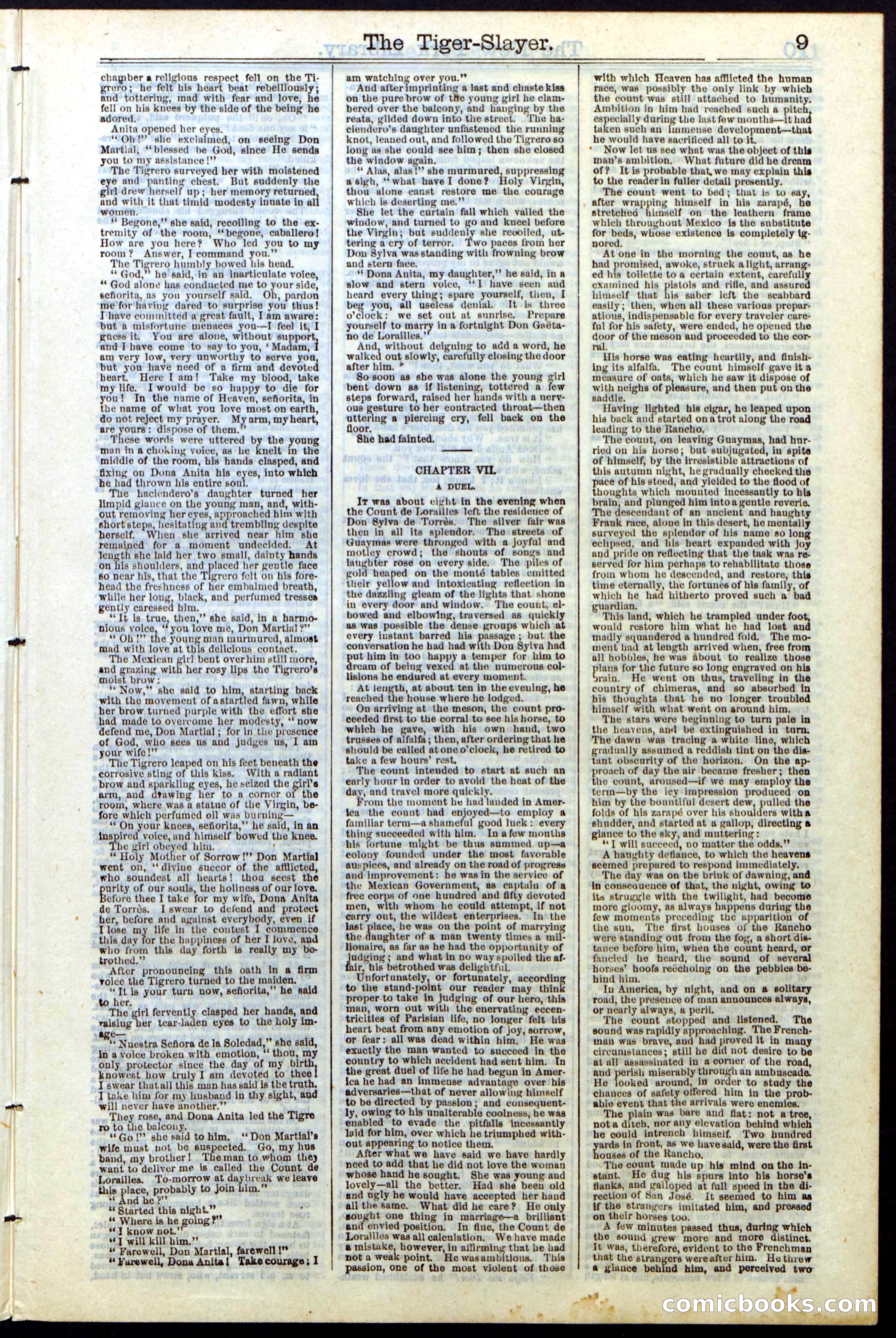 Beadle's New York Dime Library, Vol. II, No. 15 — page 9 of 40