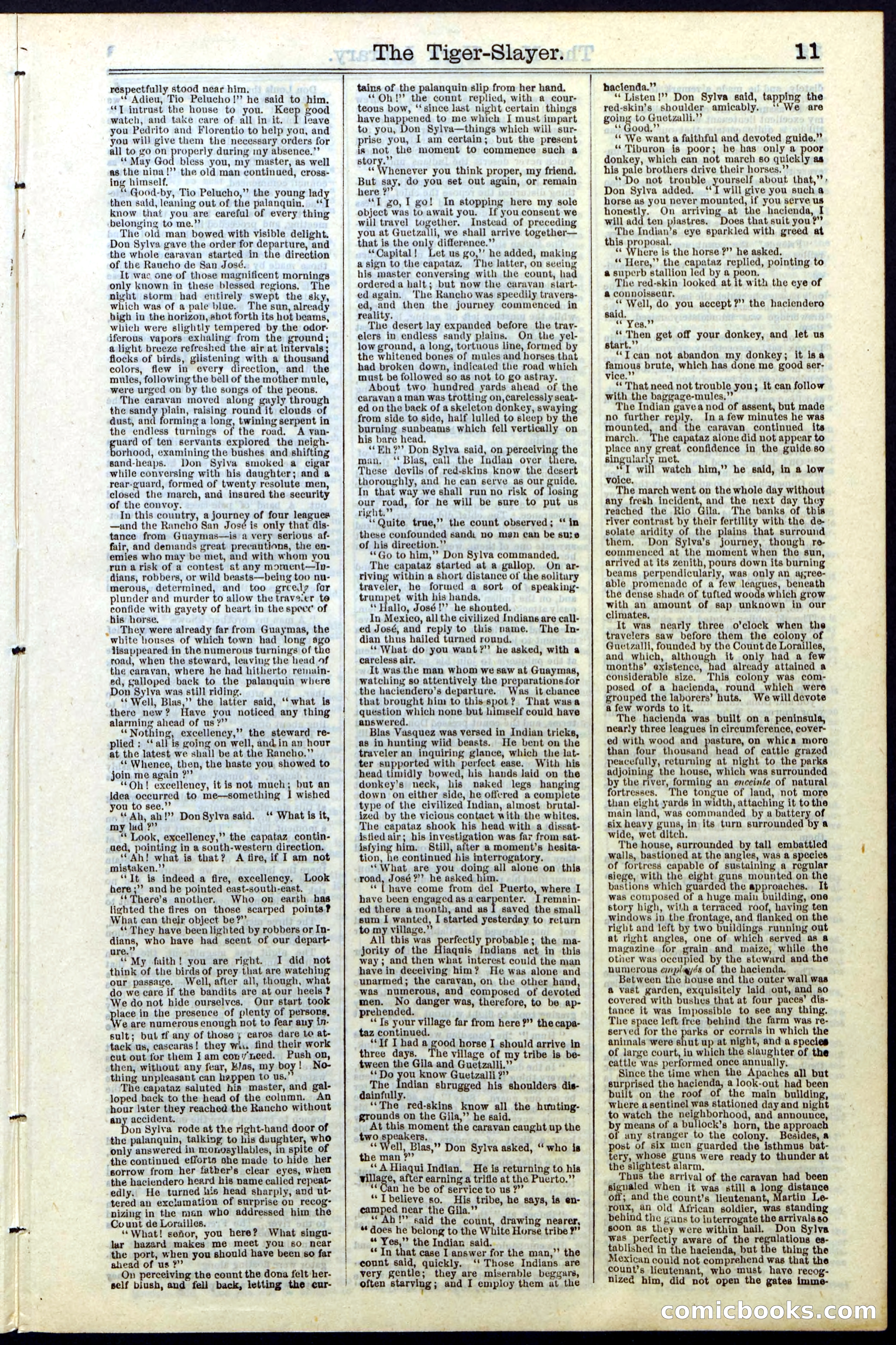 Beadle's New York Dime Library, Vol. II, No. 15 — page 11 of 40
