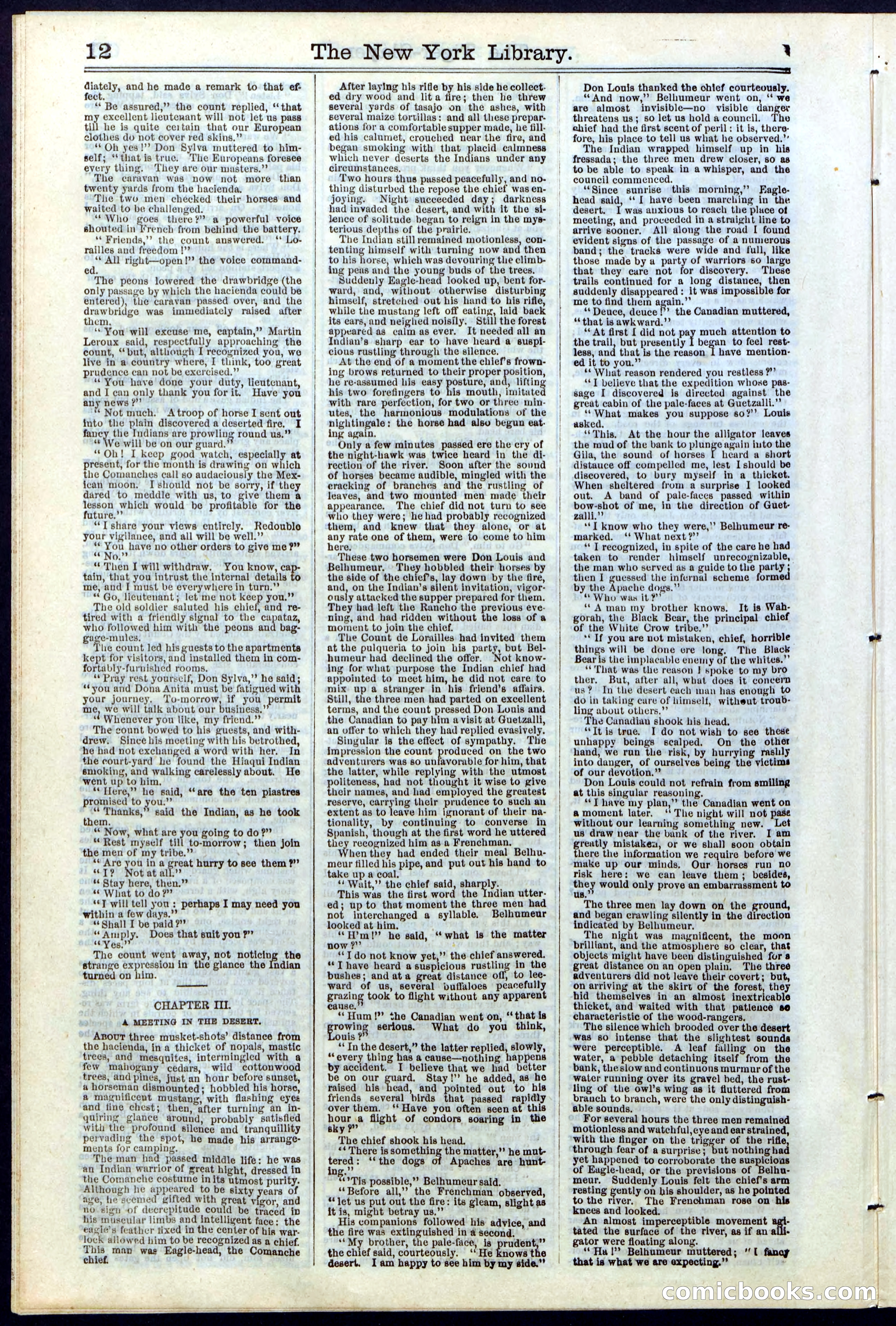 Beadle's New York Dime Library, Vol. II, No. 15 — page 12 of 40