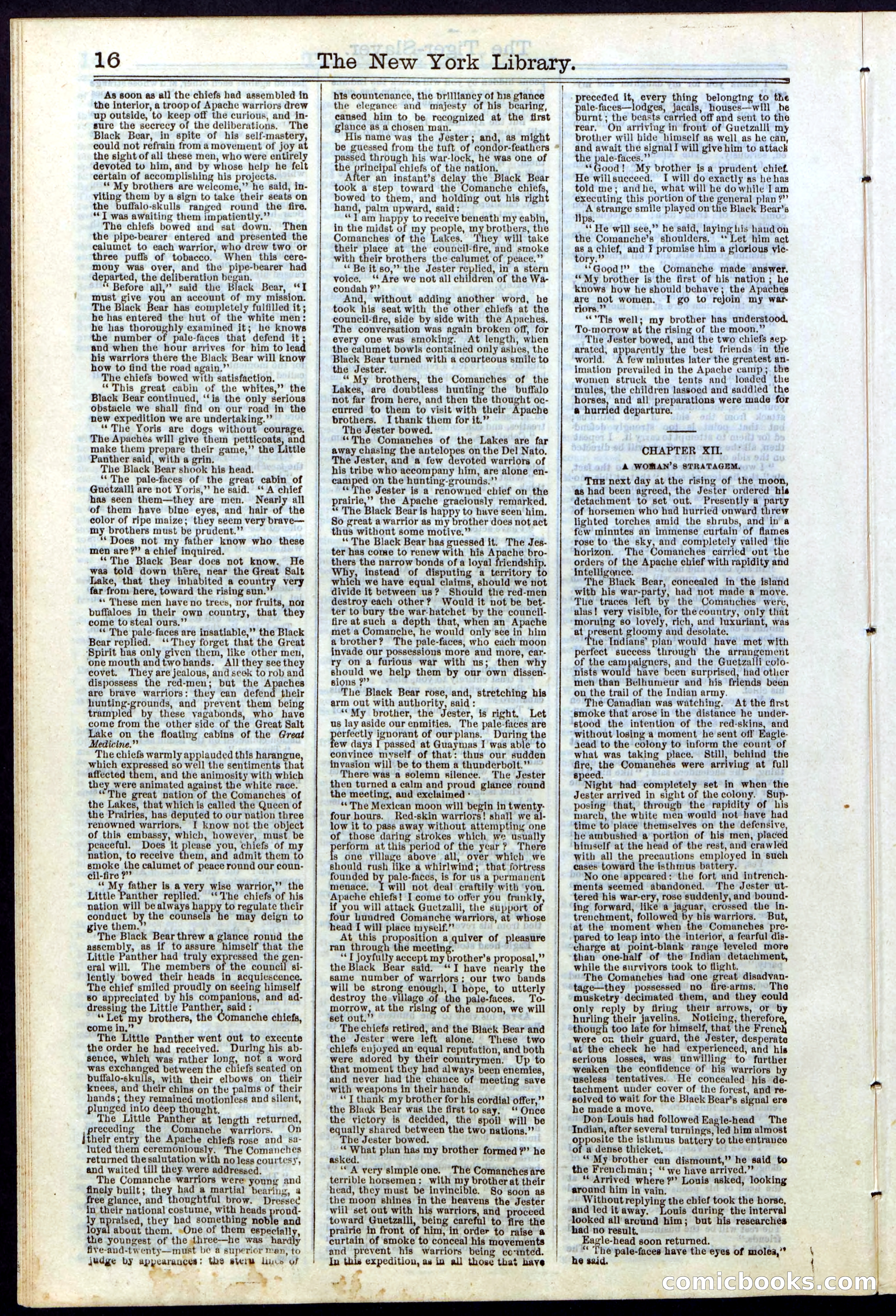 Beadle's New York Dime Library, Vol. II, No. 15 — page 16 of 40