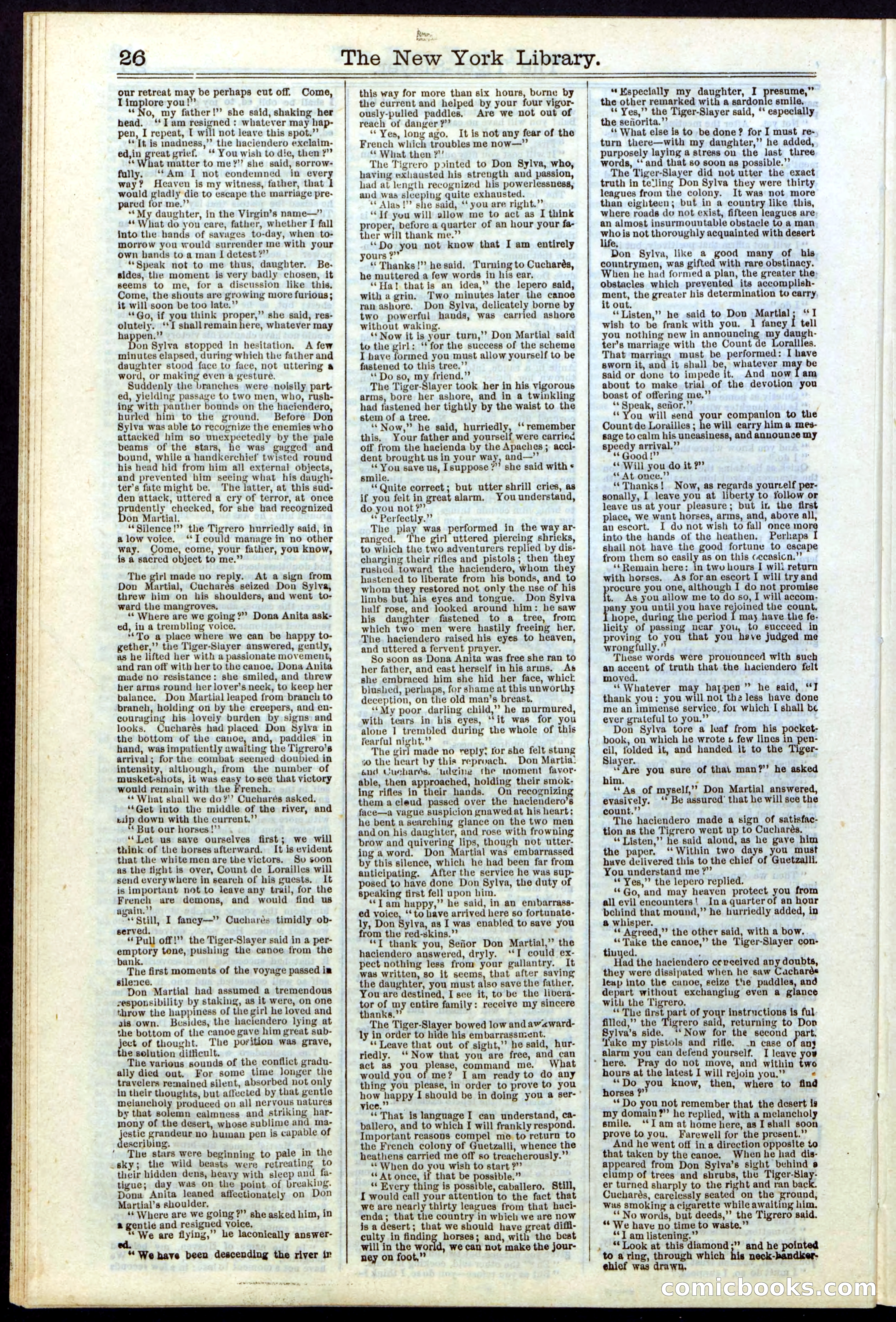 Beadle's New York Dime Library, Vol. II, No. 15 — page 26 of 40