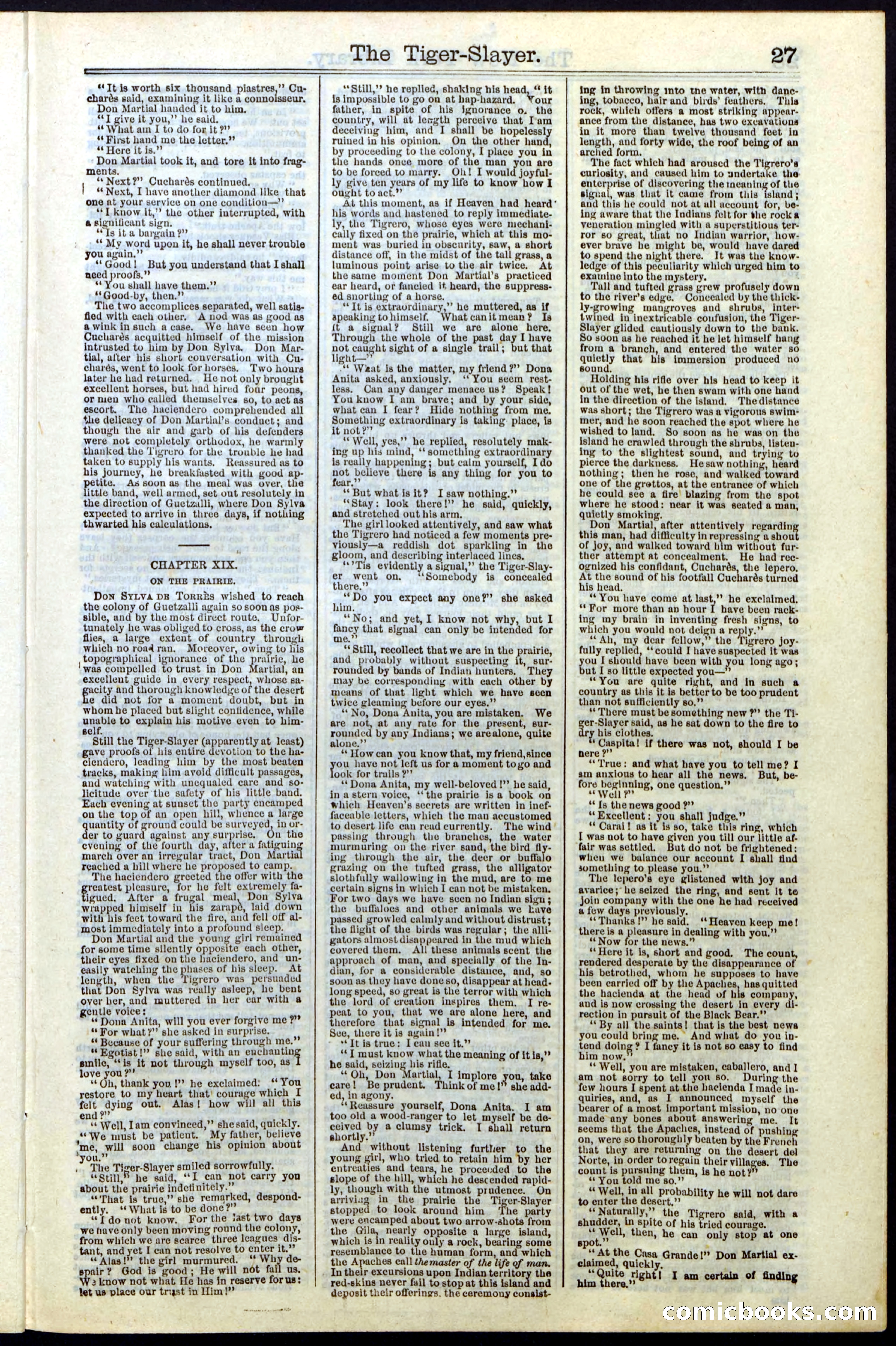 Beadle's New York Dime Library, Vol. II, No. 15 — page 27 of 40