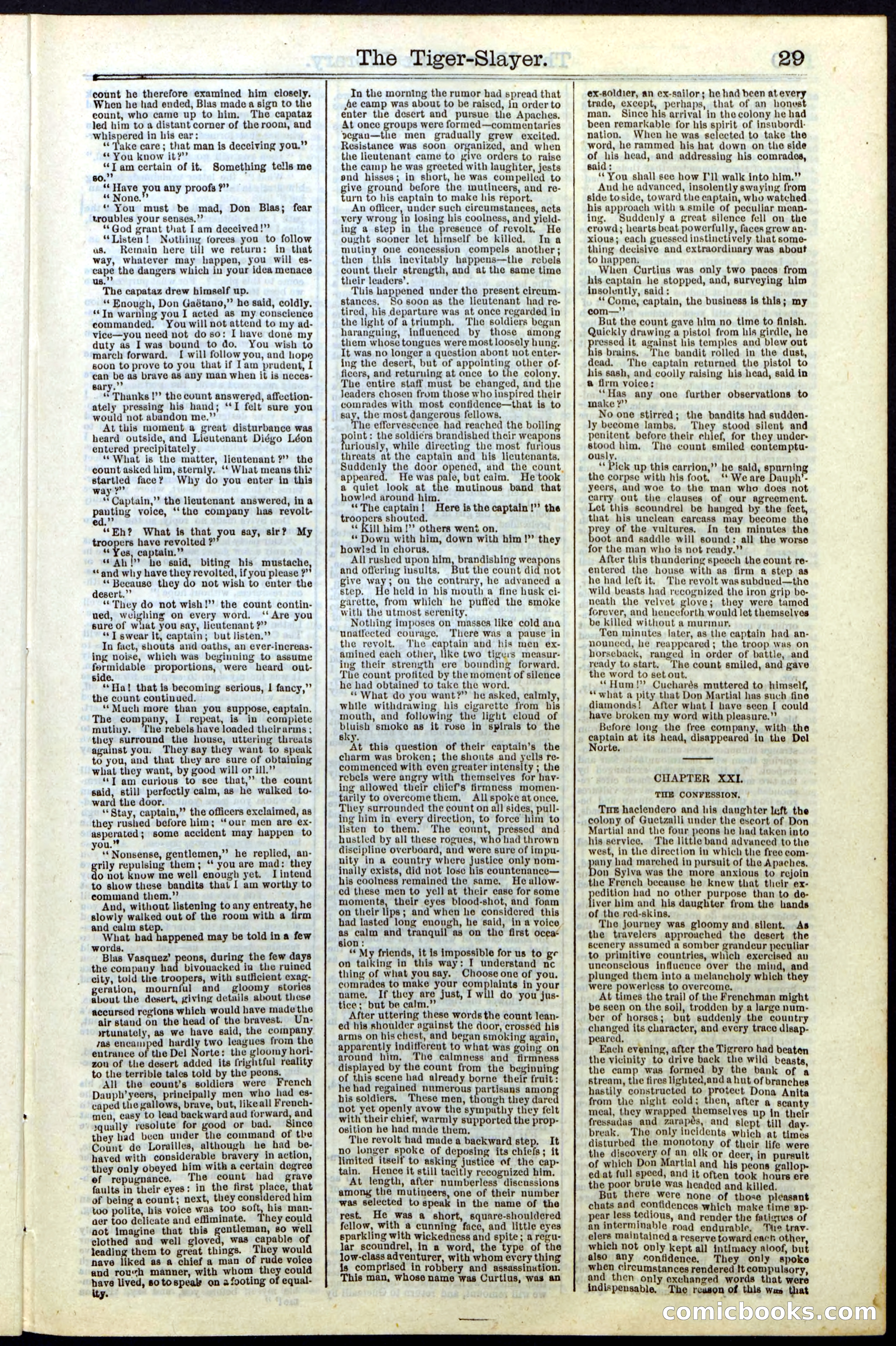 Beadle's New York Dime Library, Vol. II, No. 15 — page 29 of 40