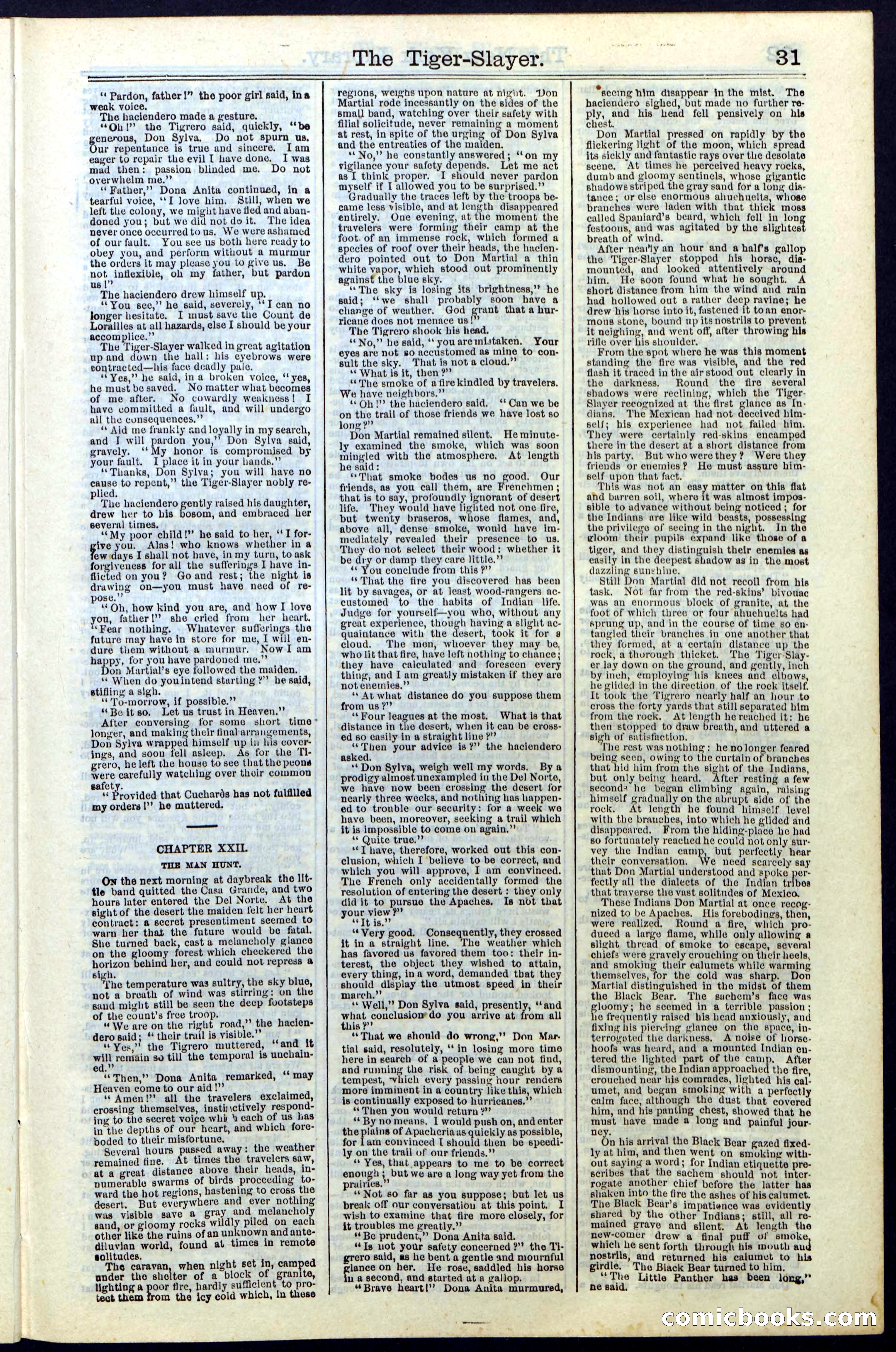 Beadle's New York Dime Library, Vol. II, No. 15 — page 31 of 40