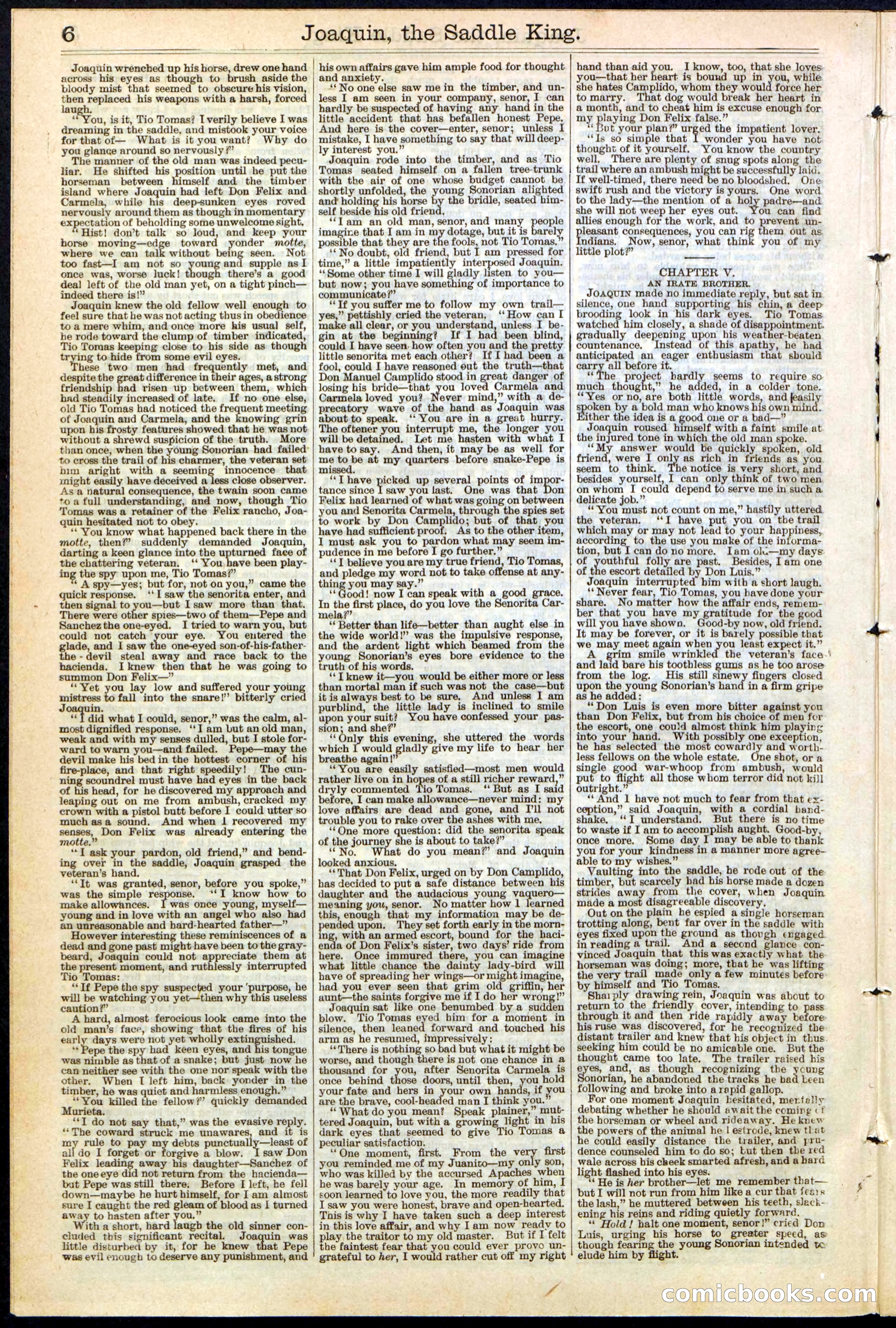 Beadle's New York Dime Library No. 154 — page 6 of 32