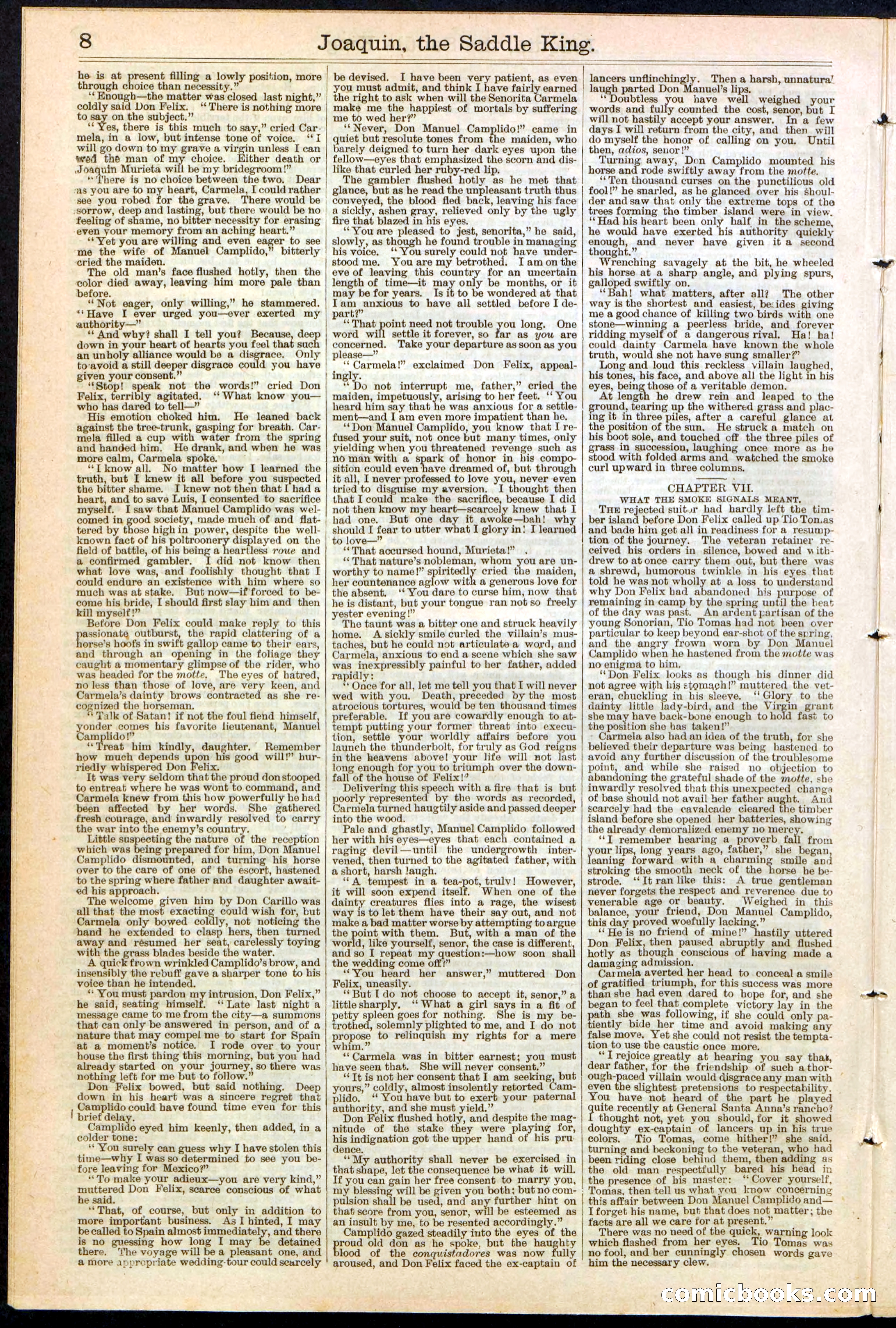 Beadle's New York Dime Library No. 154 — page 8 of 32