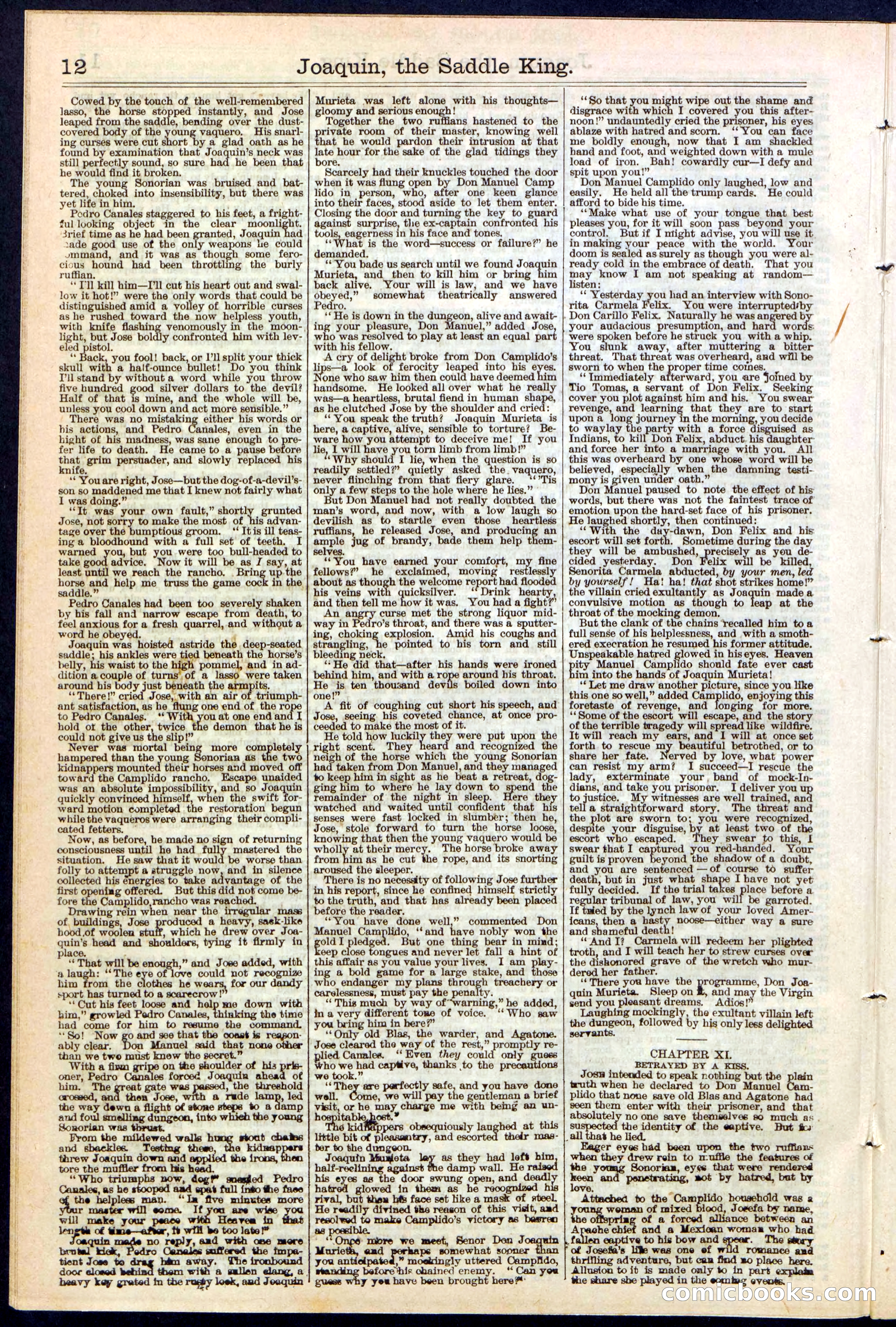 Beadle's New York Dime Library No. 154 — page 12 of 32