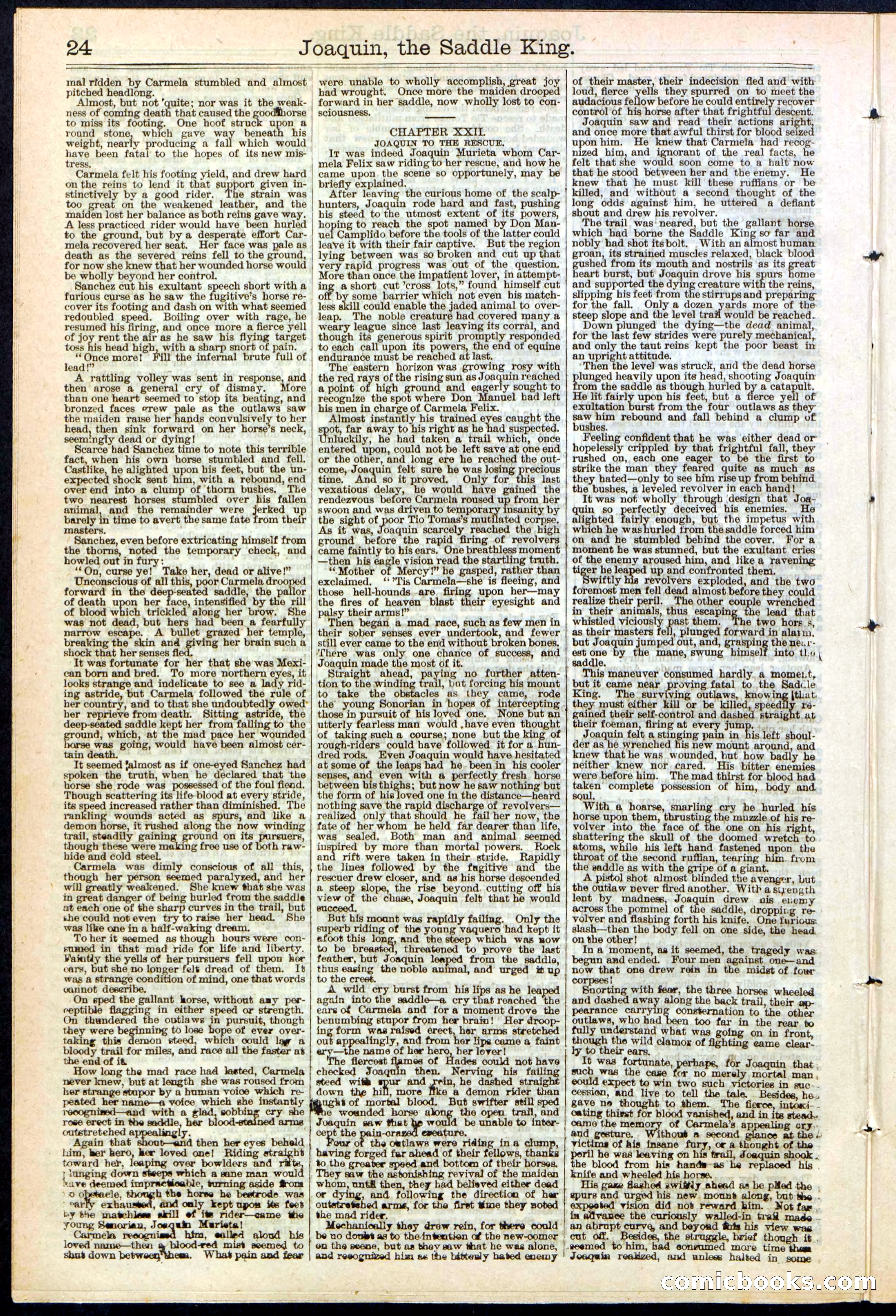 Beadle's New York Dime Library No. 154 — page 24 of 32