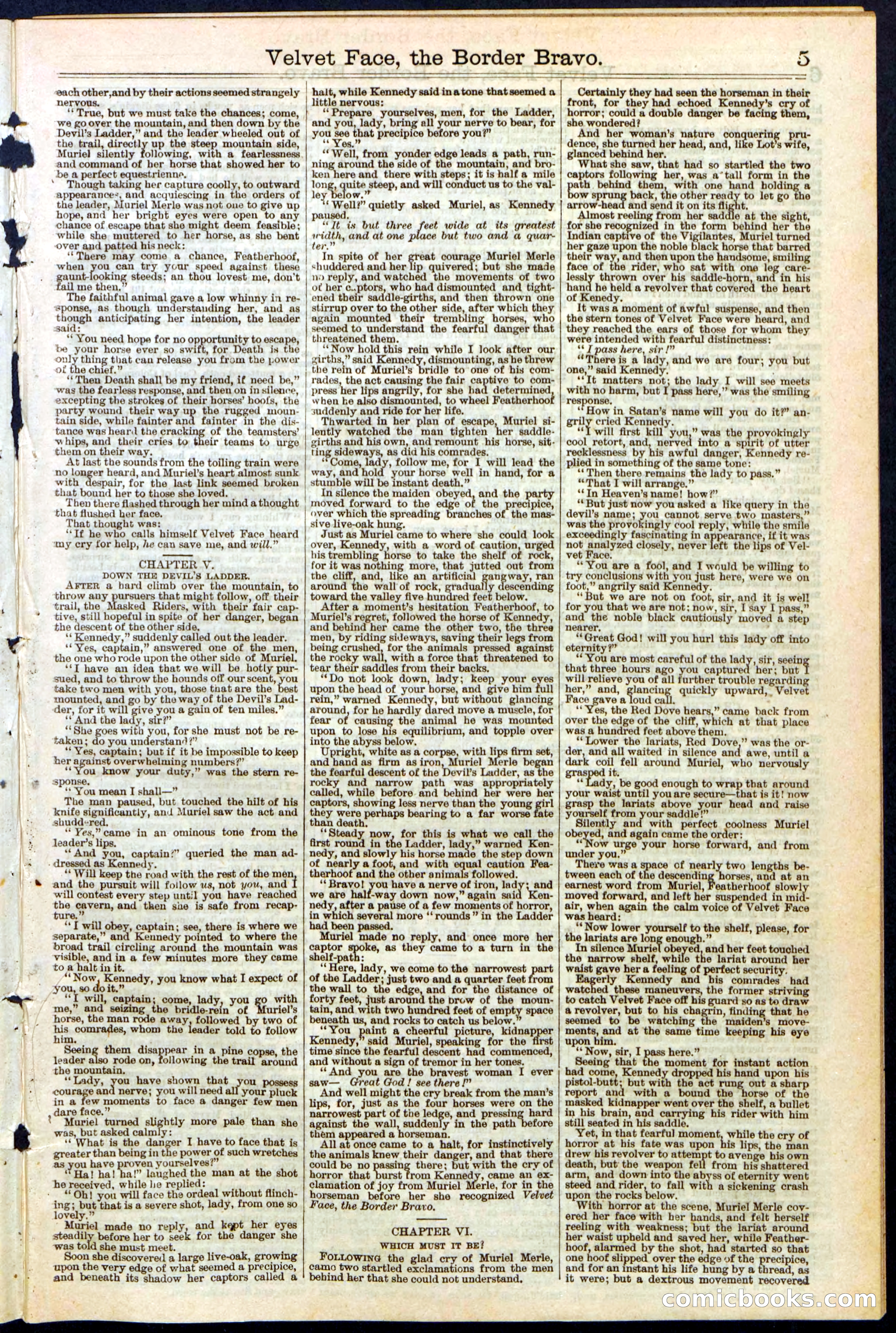 Beadle's New York Dime Library, No. 156 — page 5 of 24