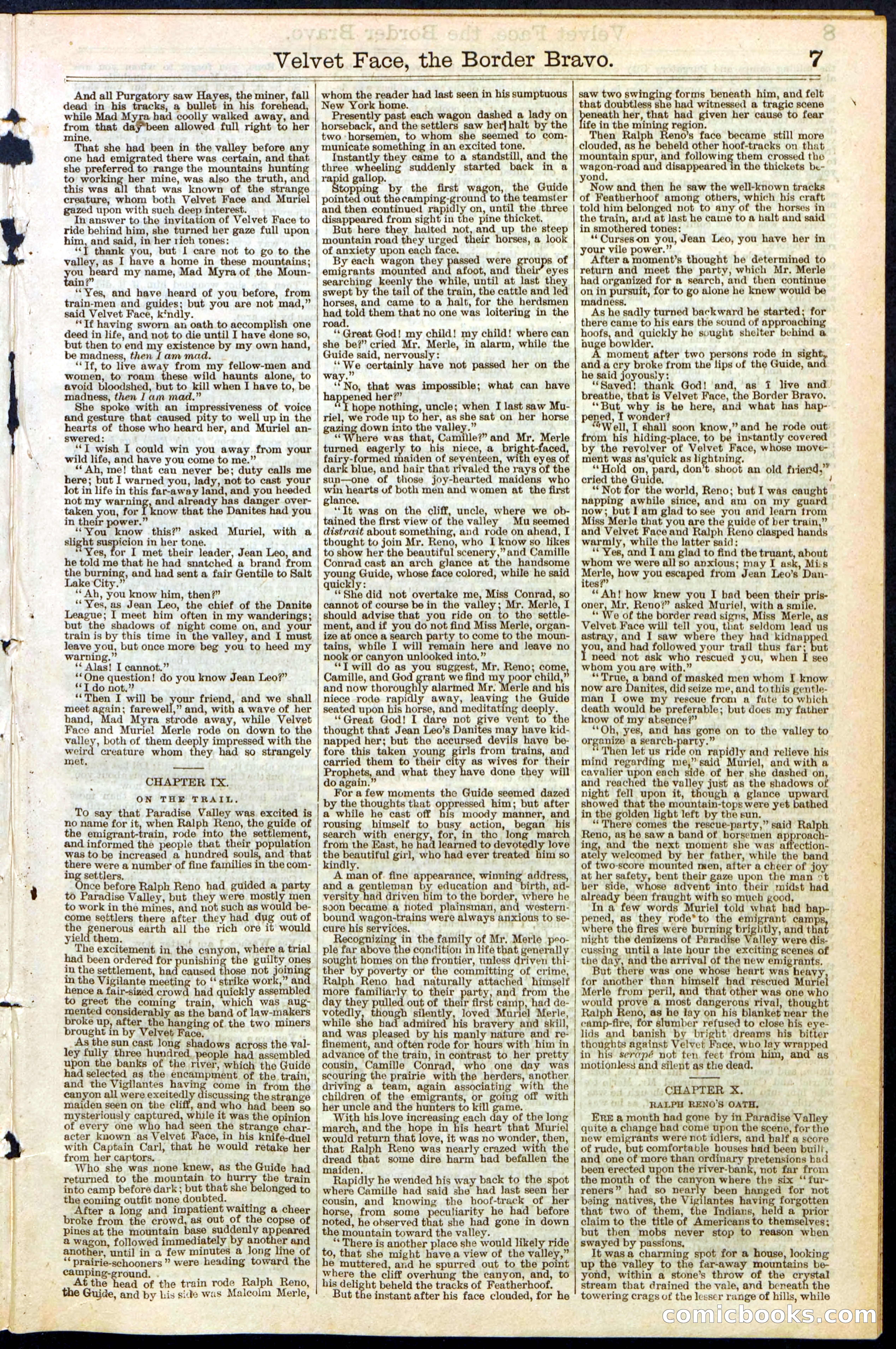 Beadle's New York Dime Library, No. 156 — page 7 of 24
